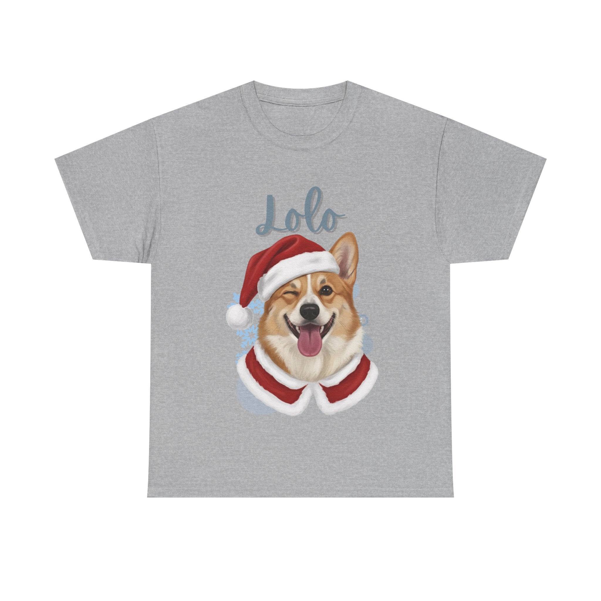 (Lolo) Whimsical Dog Portrait Tee Shirt