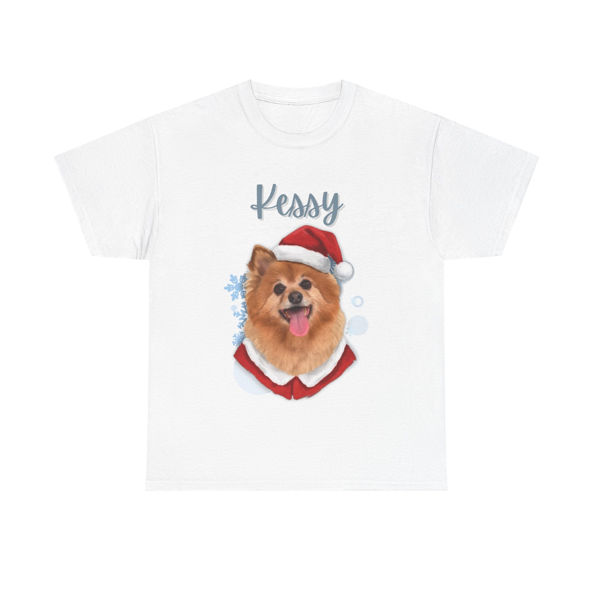 (Kessy) Whimsical Dog Portrait Tee Shirt