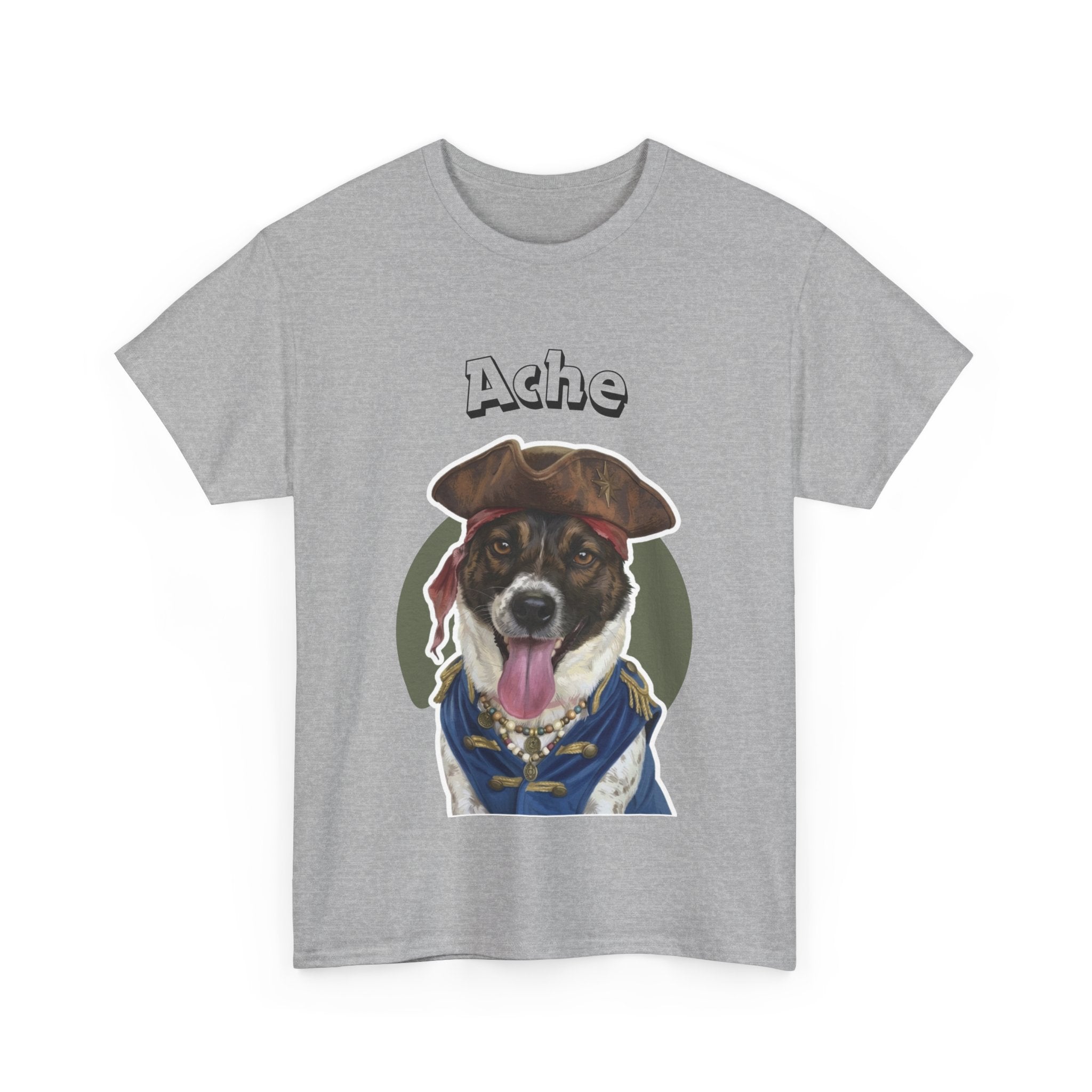 (Ache) Whimsical Dog Portrait Tee Shirt