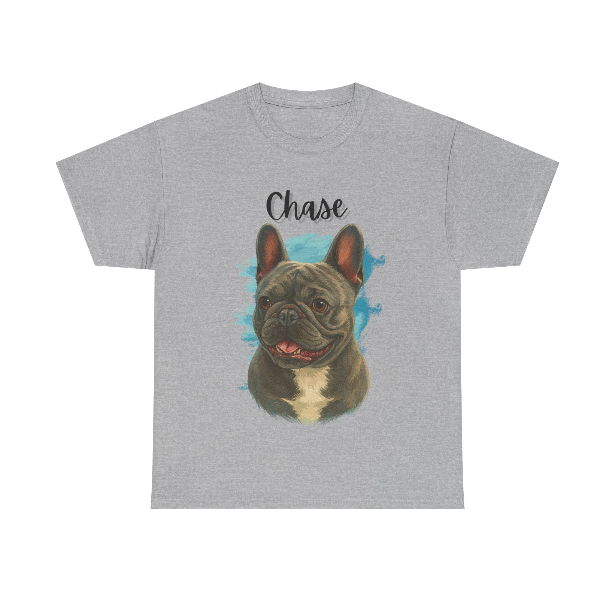 (Chase) Whimsical Dog Portrait Tee Shirt