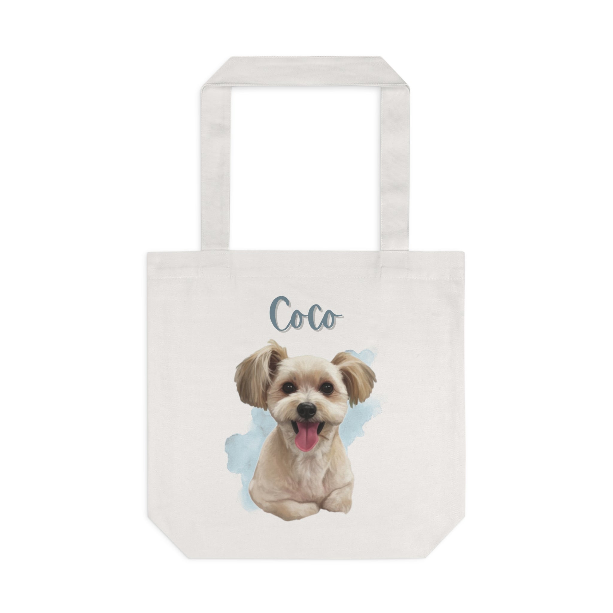 (Coco) Personalized Dog Lover Tote Bag