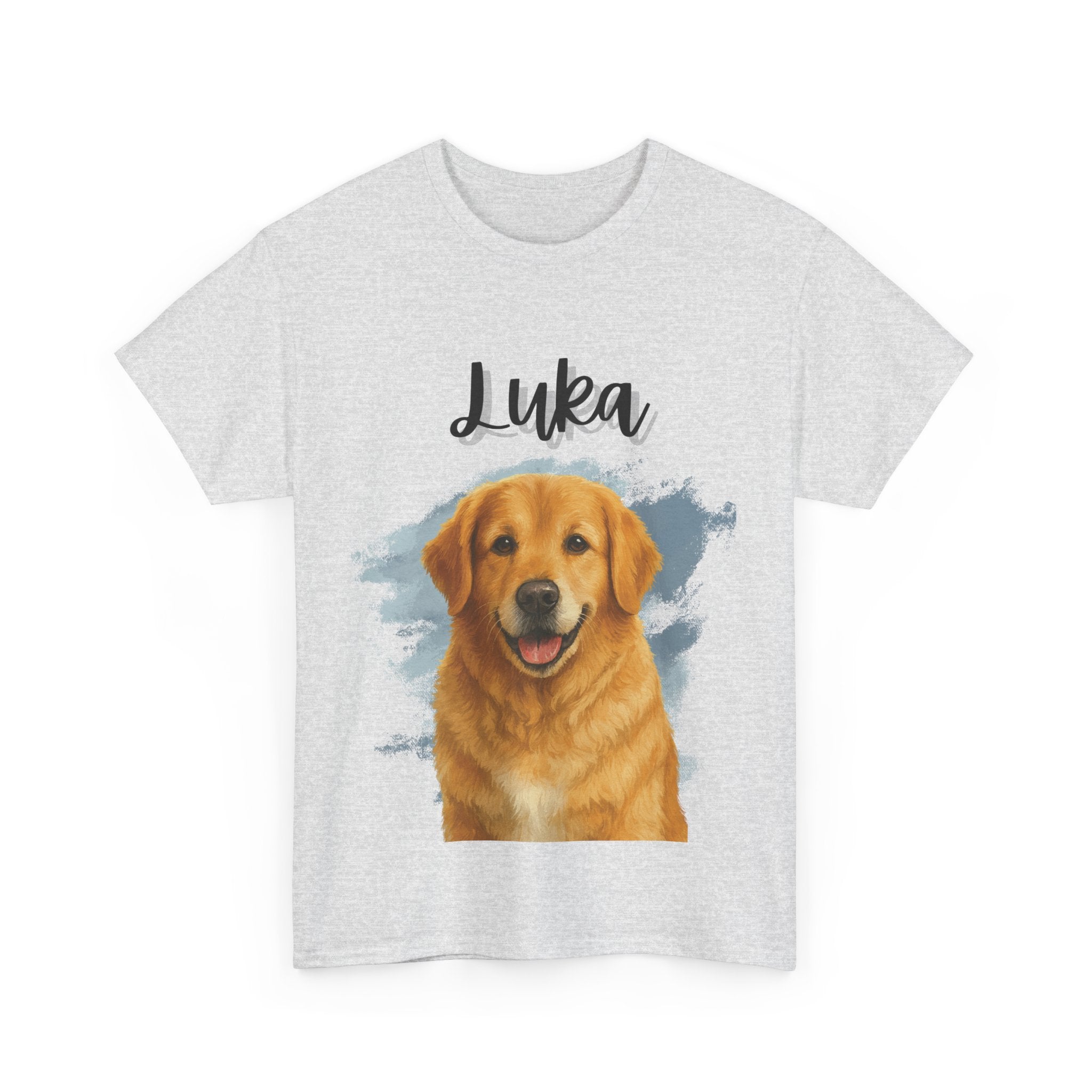 (Luka) Whimsical Dog Portrait Tee Shirt