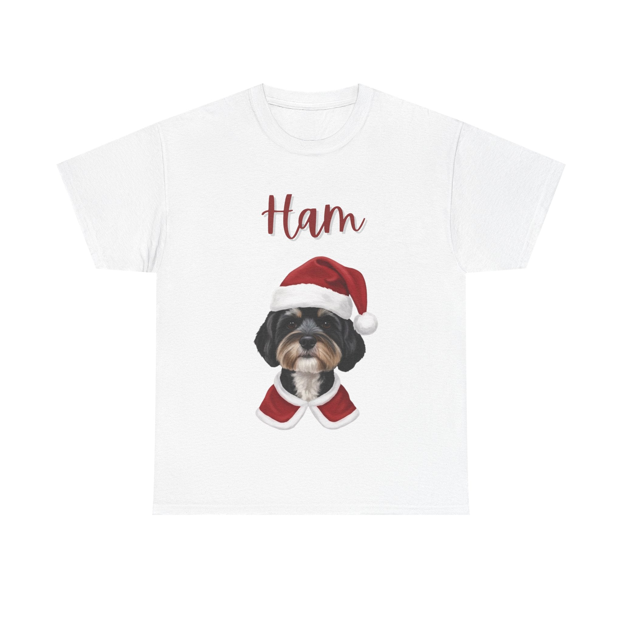 (Ham) Whimsical Dog Portrait Tee Shirt