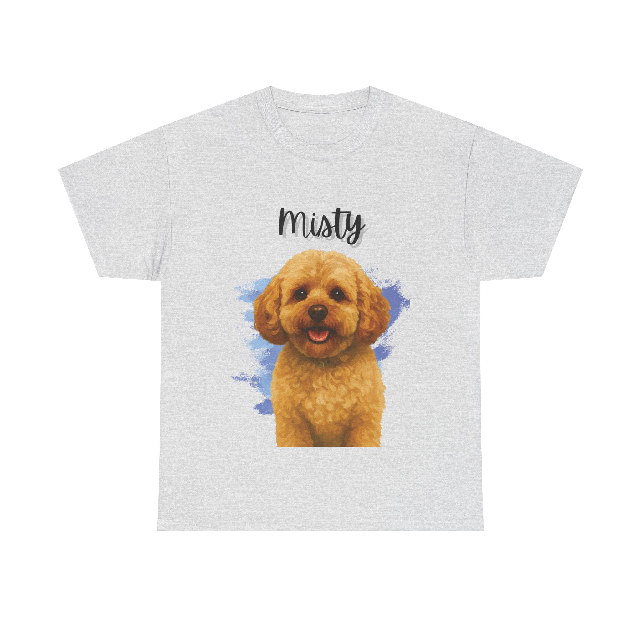 (Misty) Whimsical Dog Portrait Tee Shirt