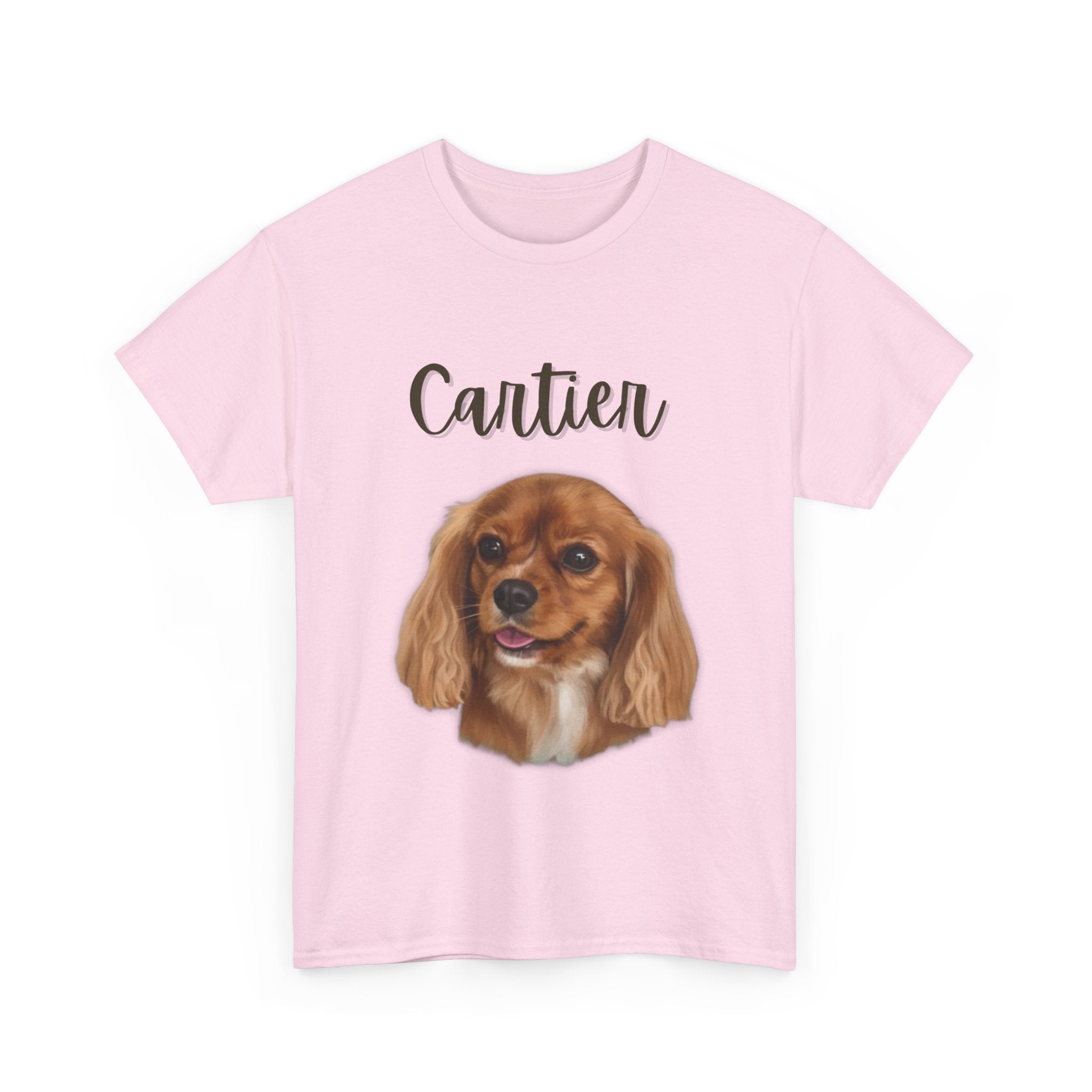 (Cartier) Whimsical Dog Portrait Tee Shirt