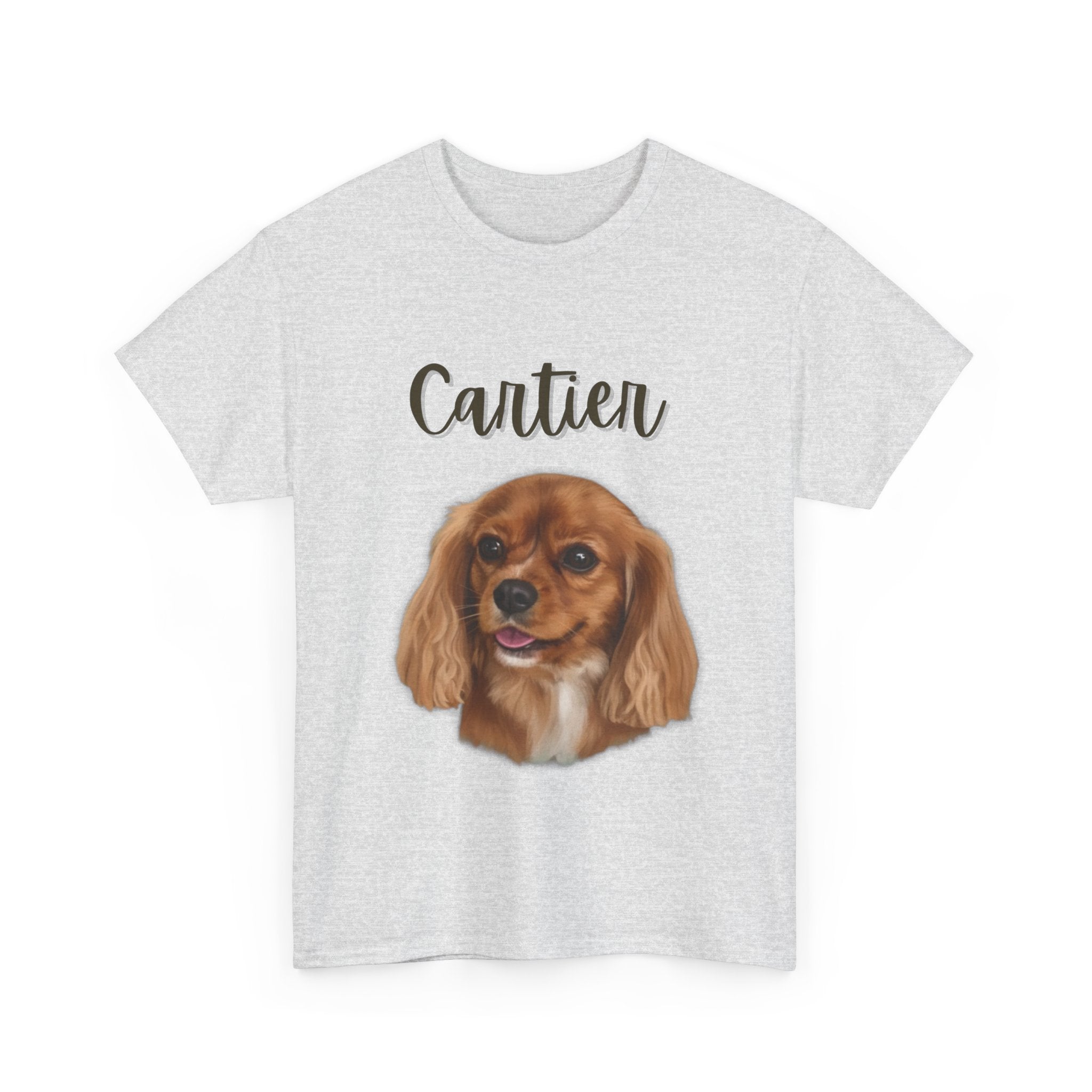 (Cartier) Whimsical Dog Portrait Tee Shirt