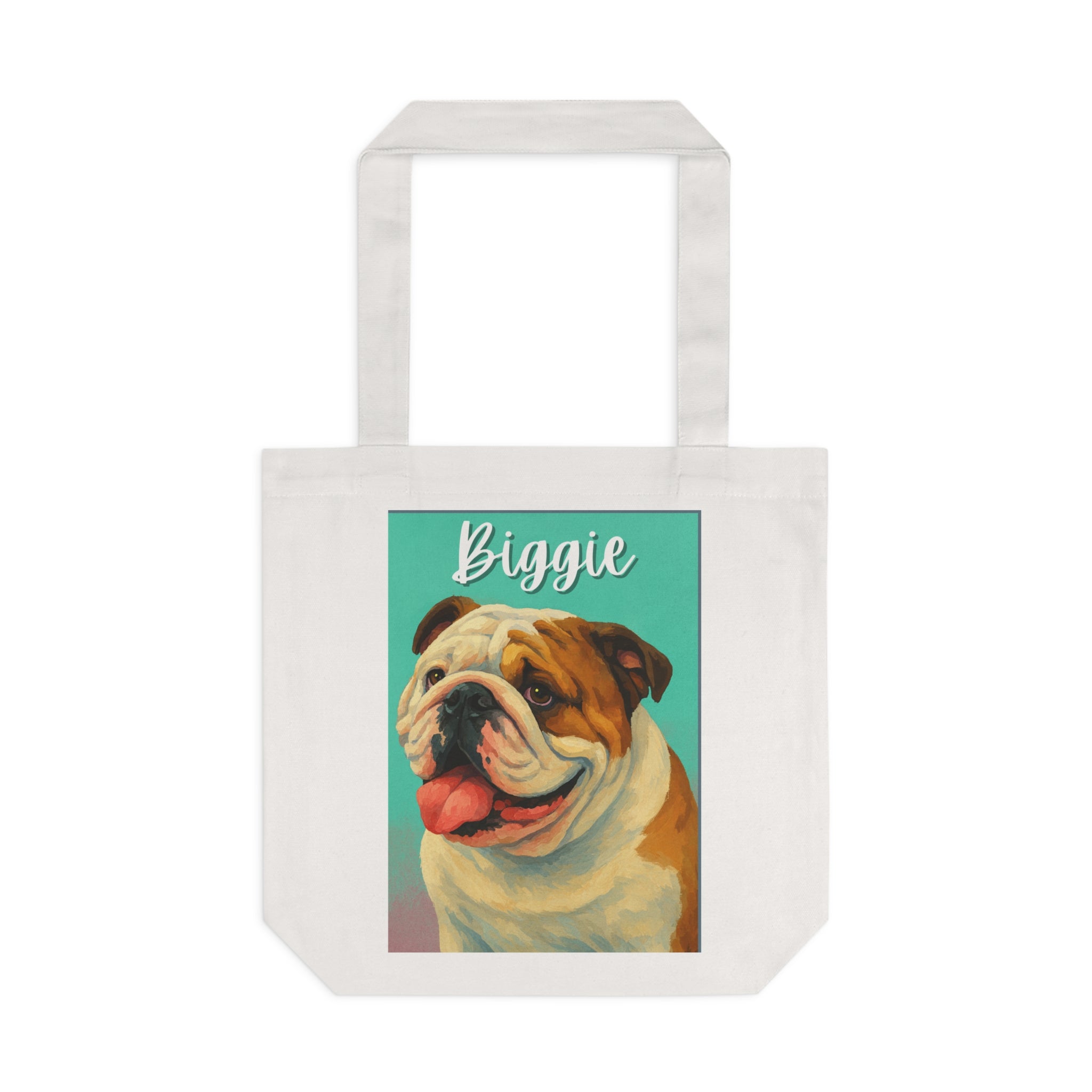 (Biggie) Personalized Dog Lover Tote Bag