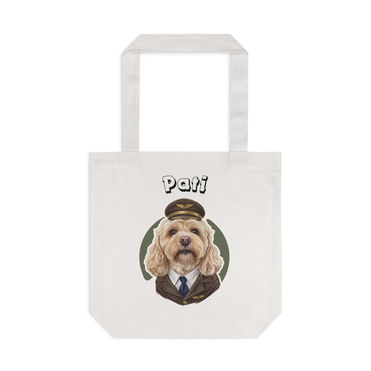 (Pati) Personalized Dog Lover Tote Bag