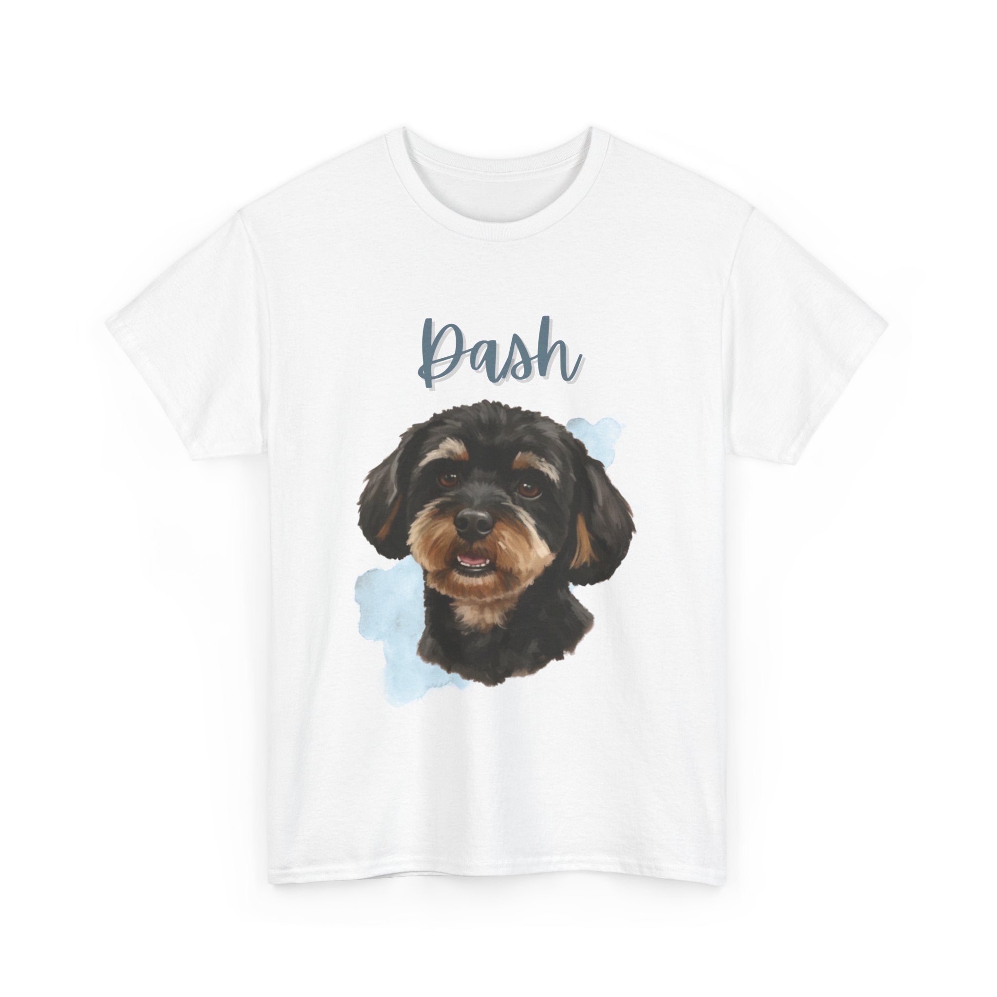 (Dash) Whimsical Dog Portrait Tee Shirt