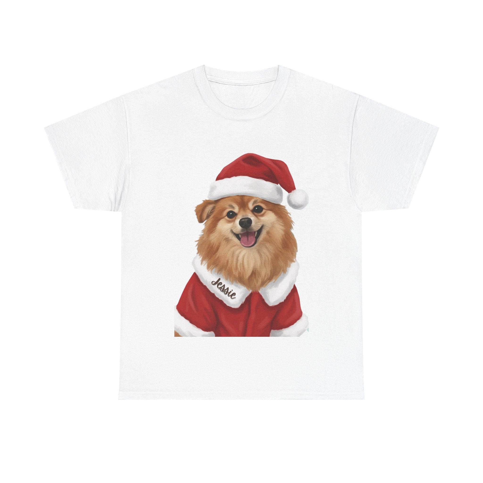 (Jessie) Whimsical Dog Portrait Tee Shirt