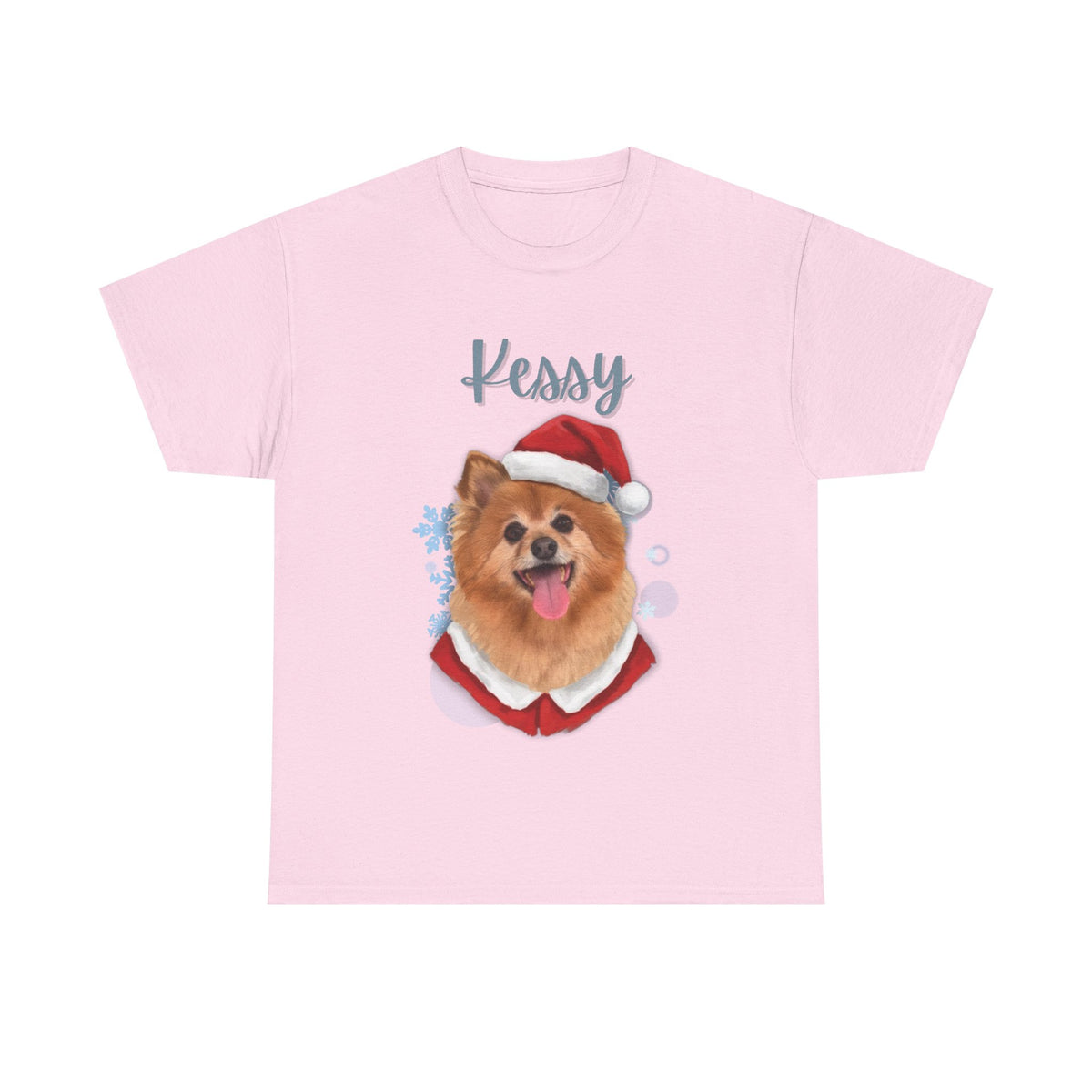 (Kessy) Whimsical Dog Portrait Tee Shirt