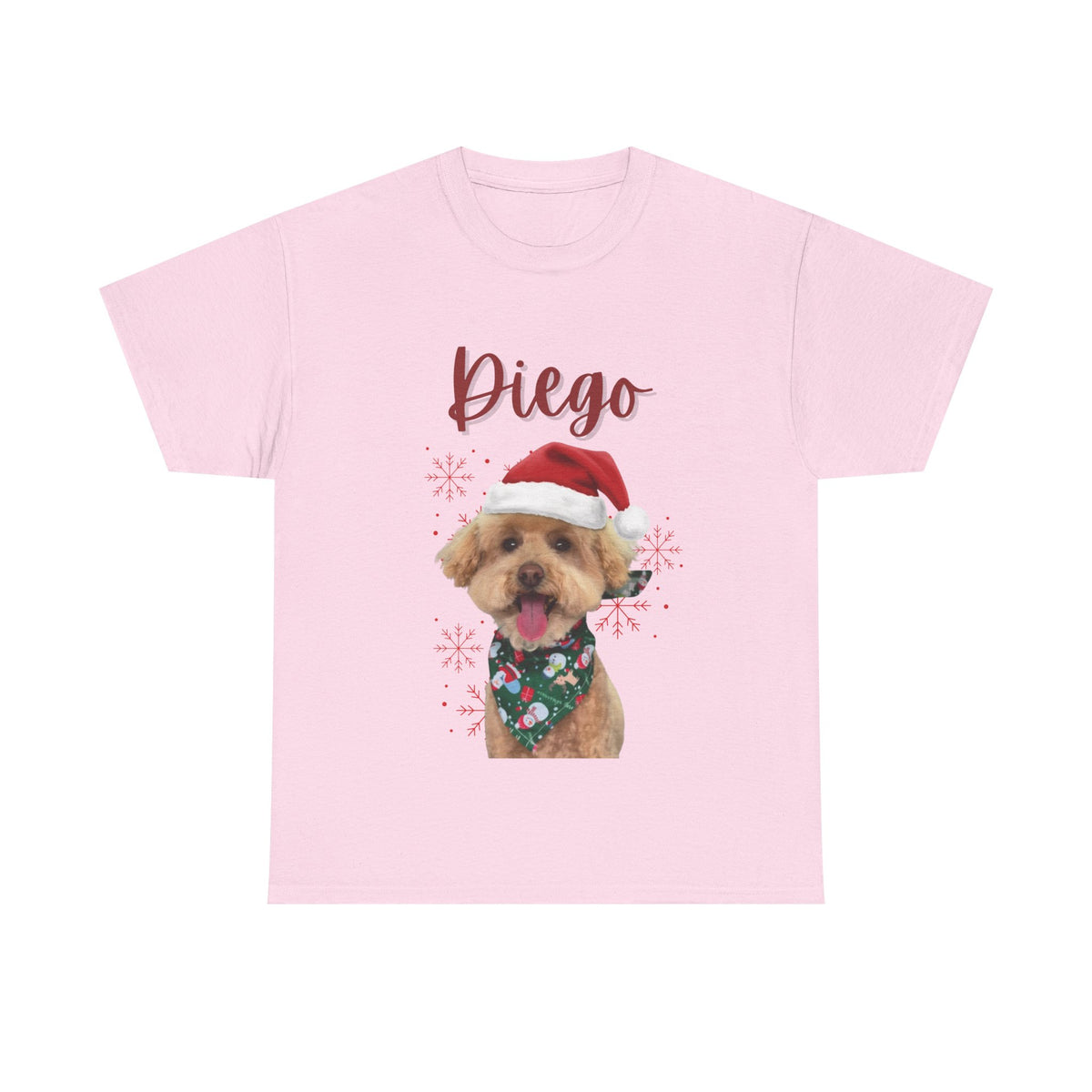 (Diego) Whimsical Dog Portrait Tee Shirt