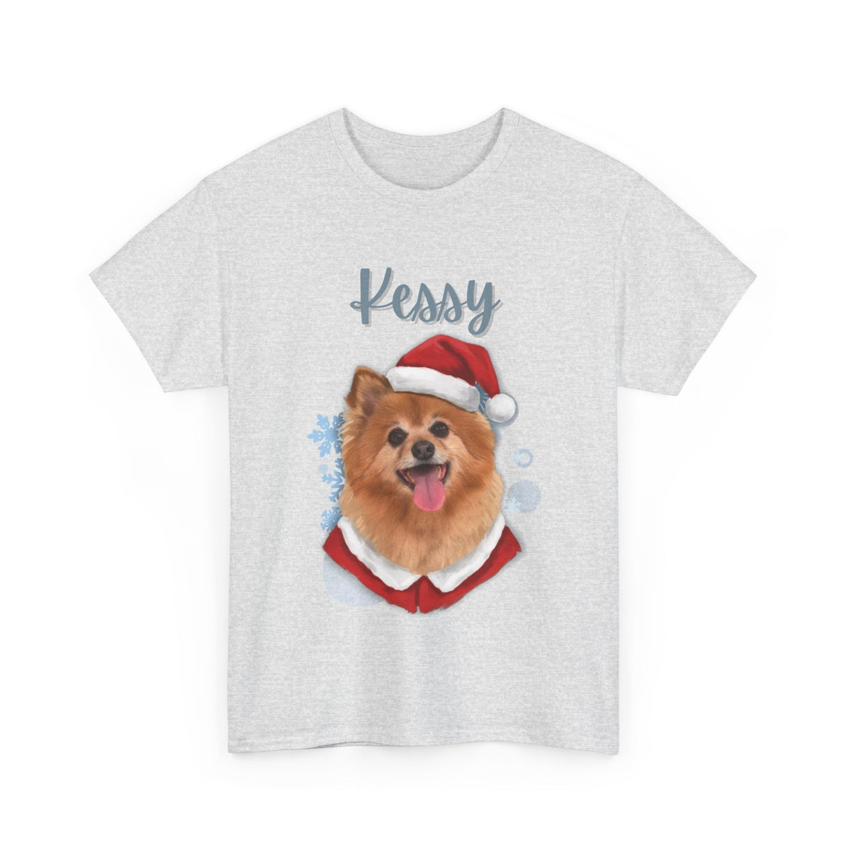 (Kessy) Whimsical Dog Portrait Tee Shirt