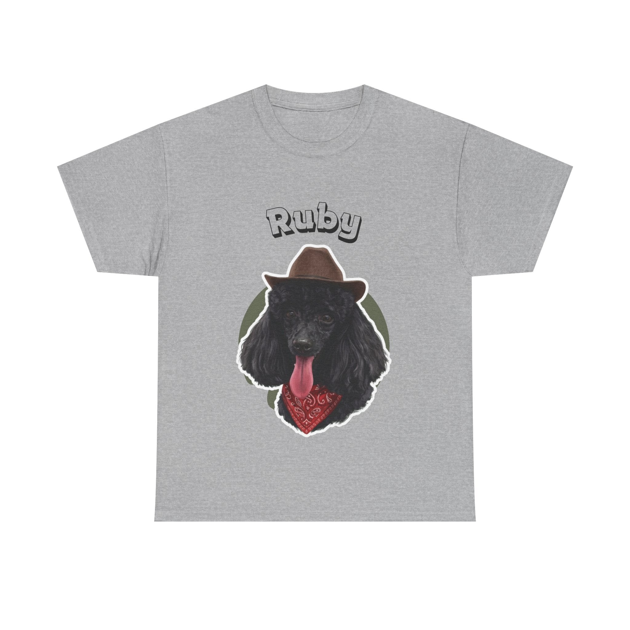 (Ruby) Whimsical Dog Portrait Tee Shirt