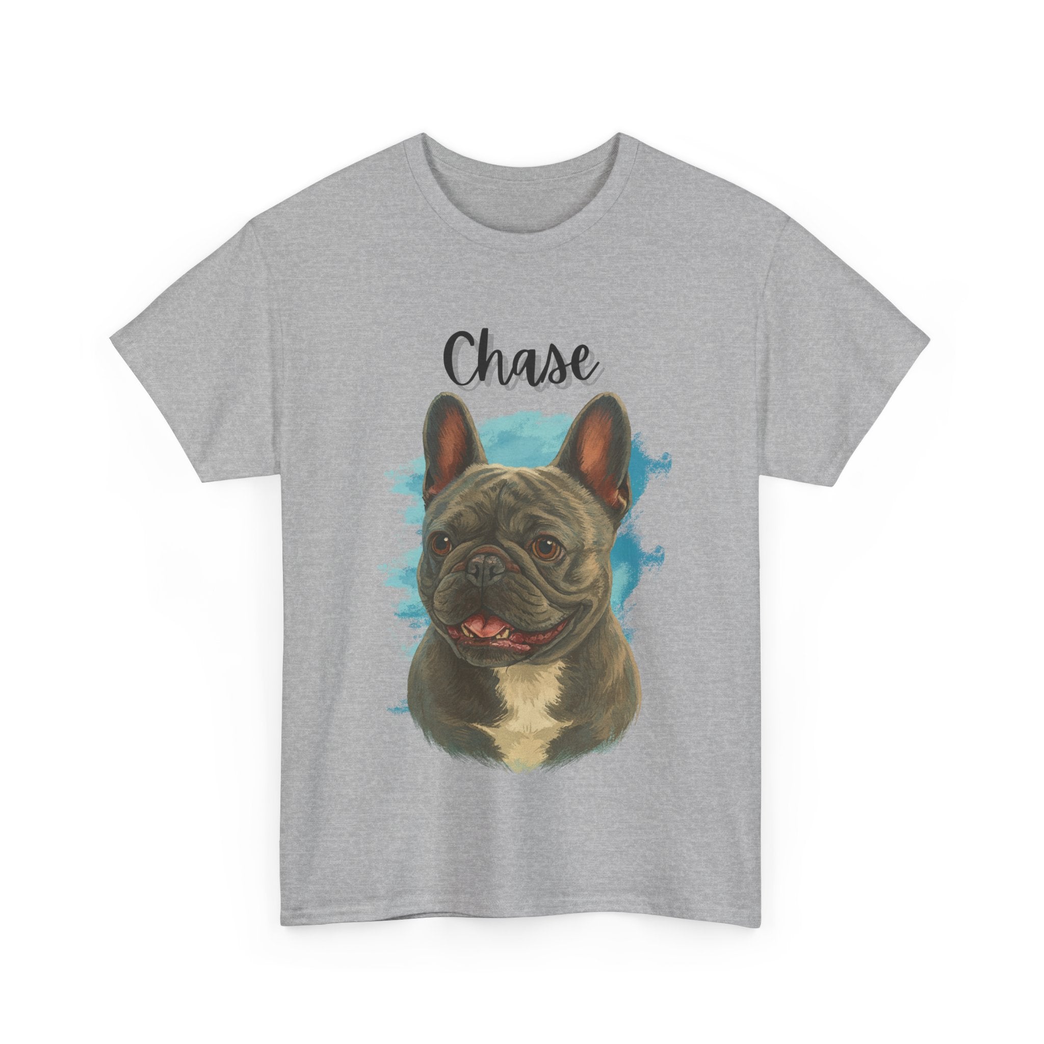 (Chase) Whimsical Dog Portrait Tee Shirt