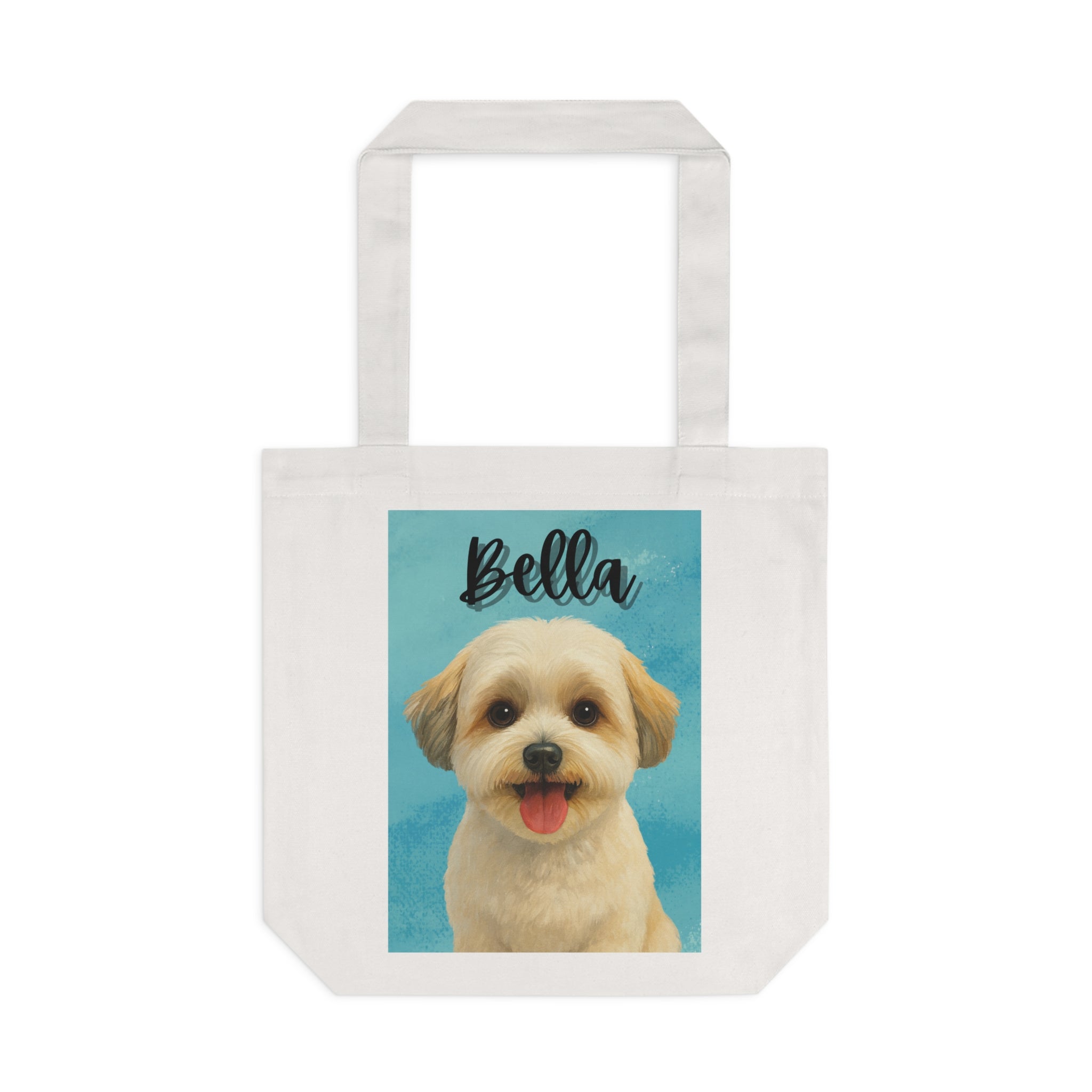 (Bella) Personalized Dog Lover Tote Bag