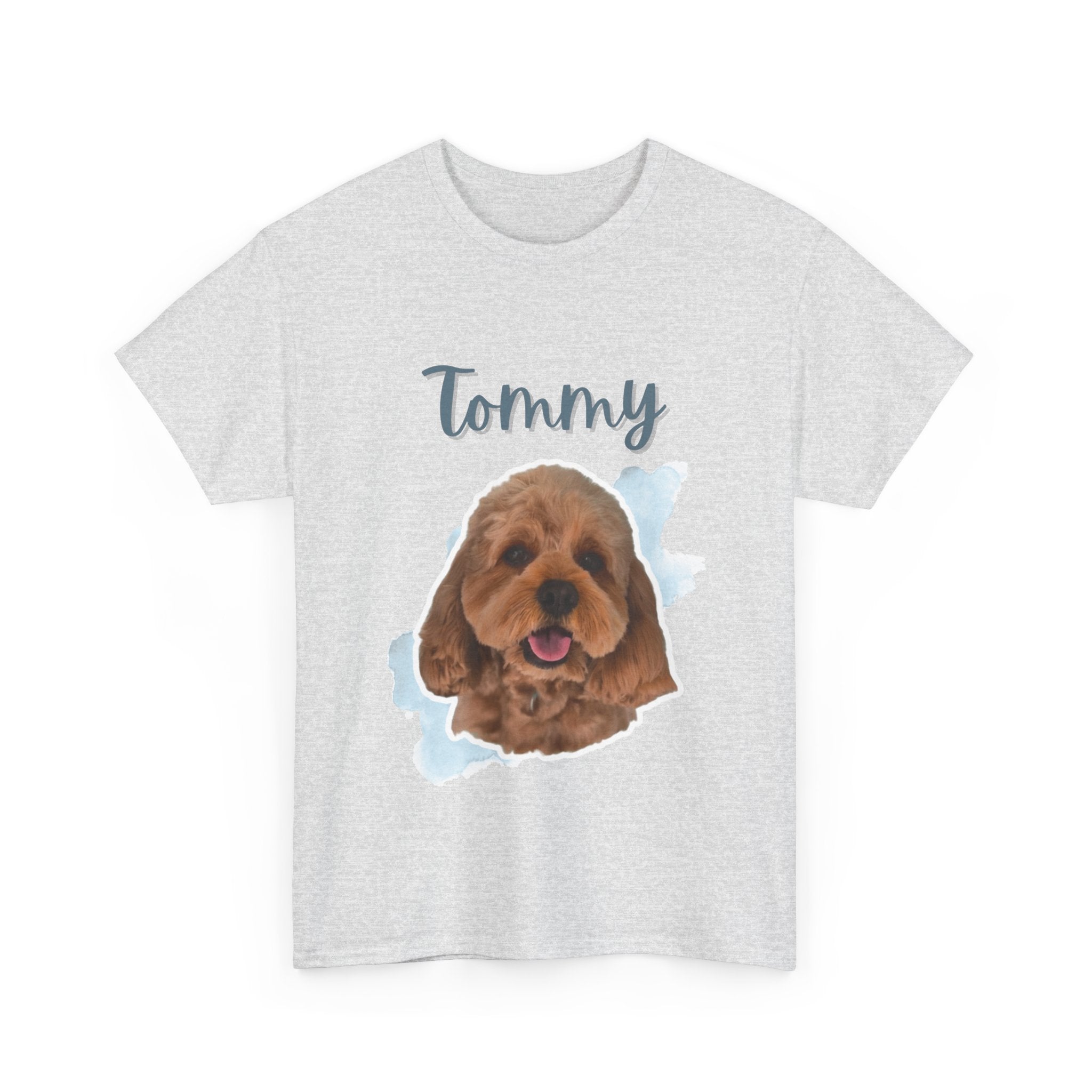 (Tommy) Whimsical Dog Portrait Tee Shirt