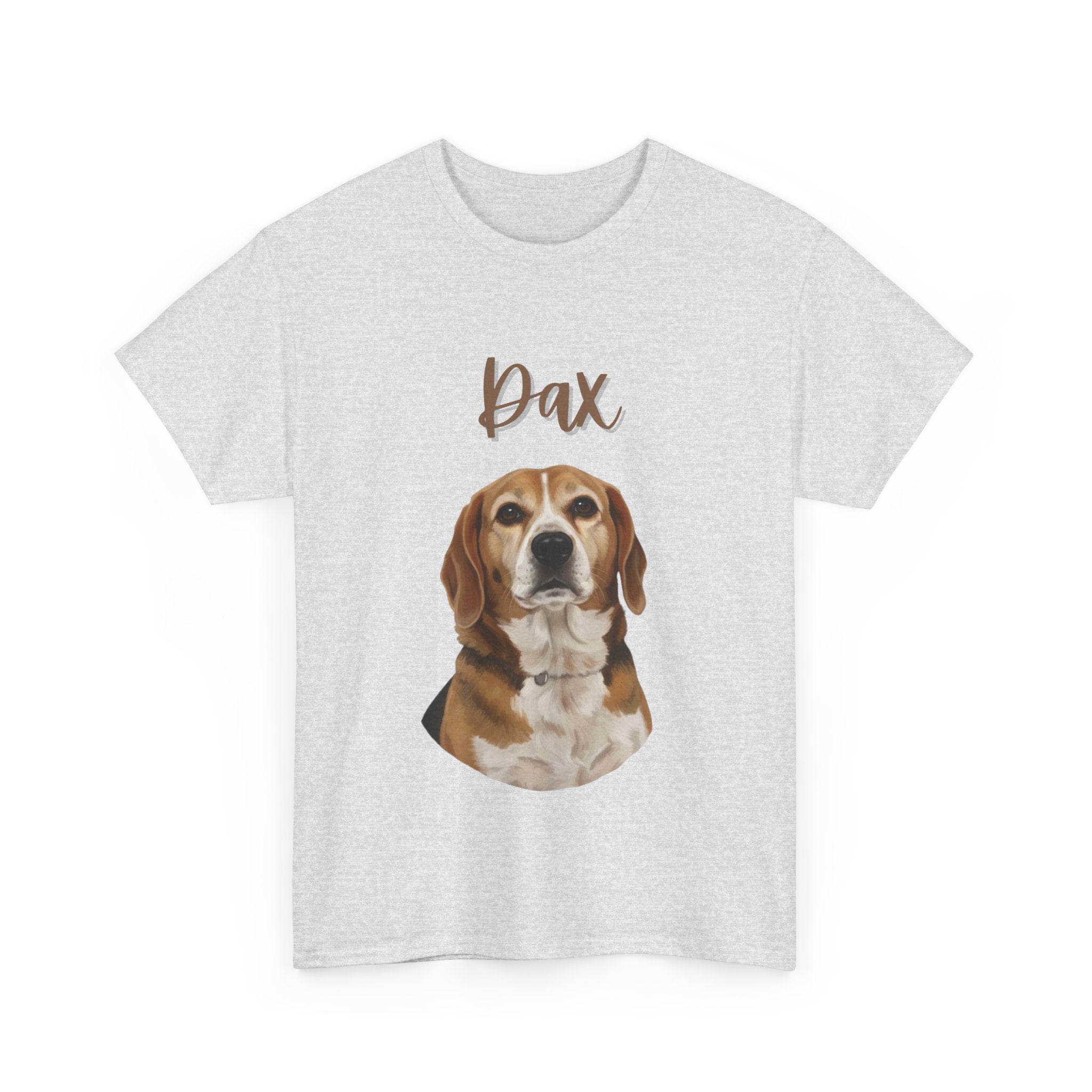 (Dax) Whimsical Dog Portrait Tee Shirt