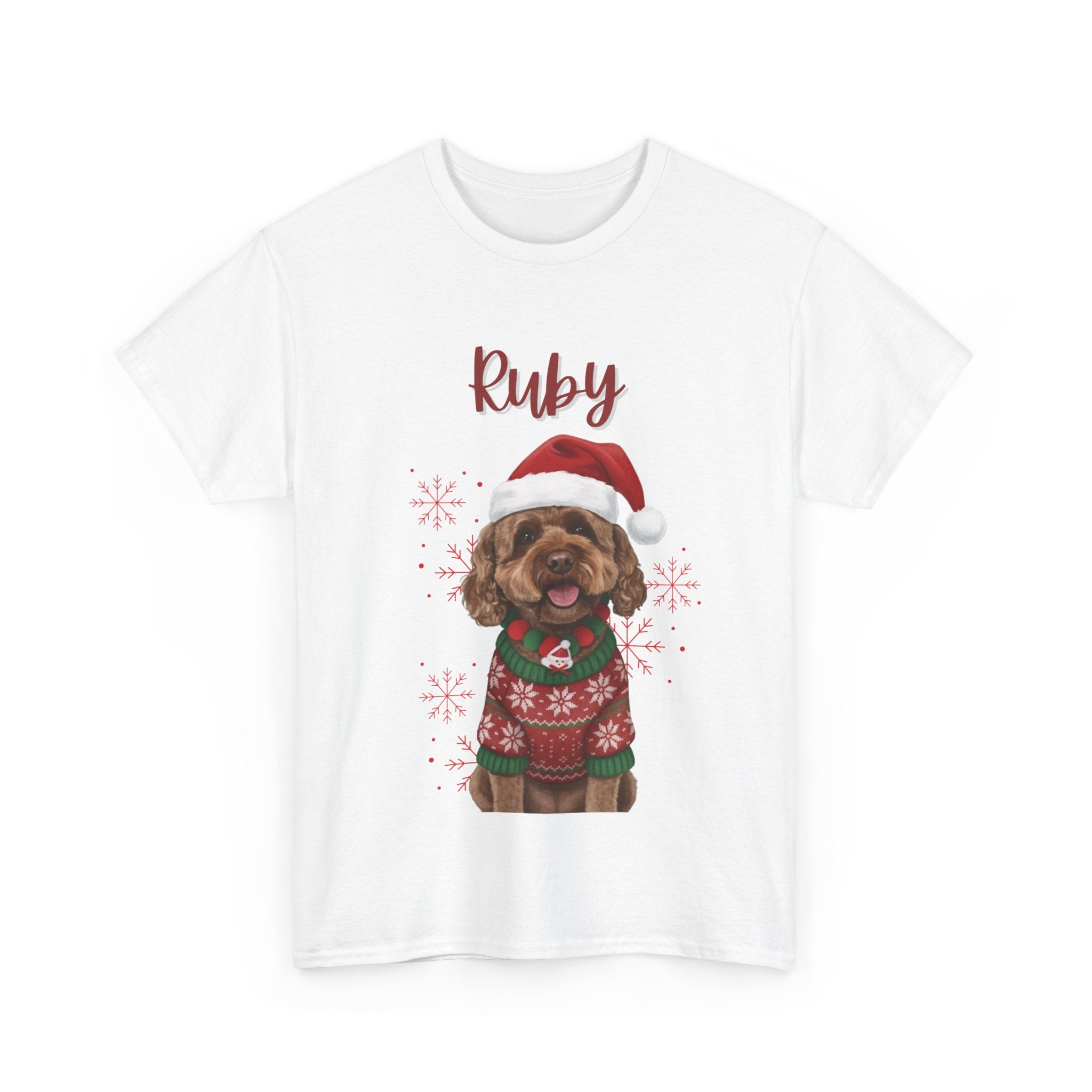 (Ruby) Whimsical Dog Portrait Tee Shirt