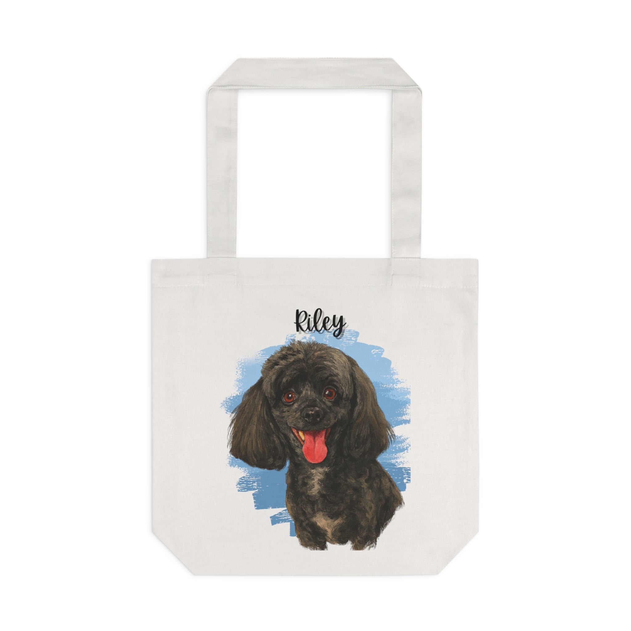 (Riley) Personalized Dog Lover Tote Bag