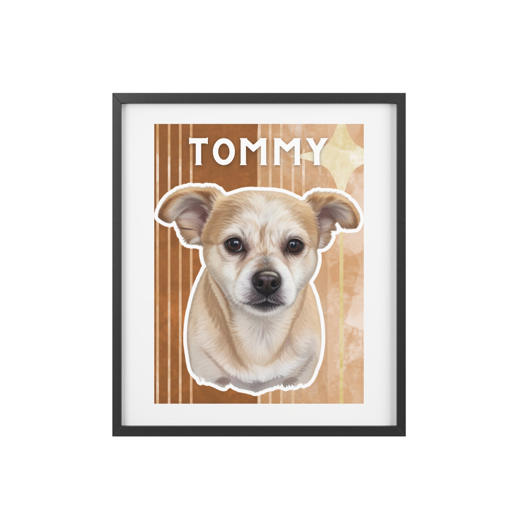 (Tommy) Playful Dog Framed Poster
