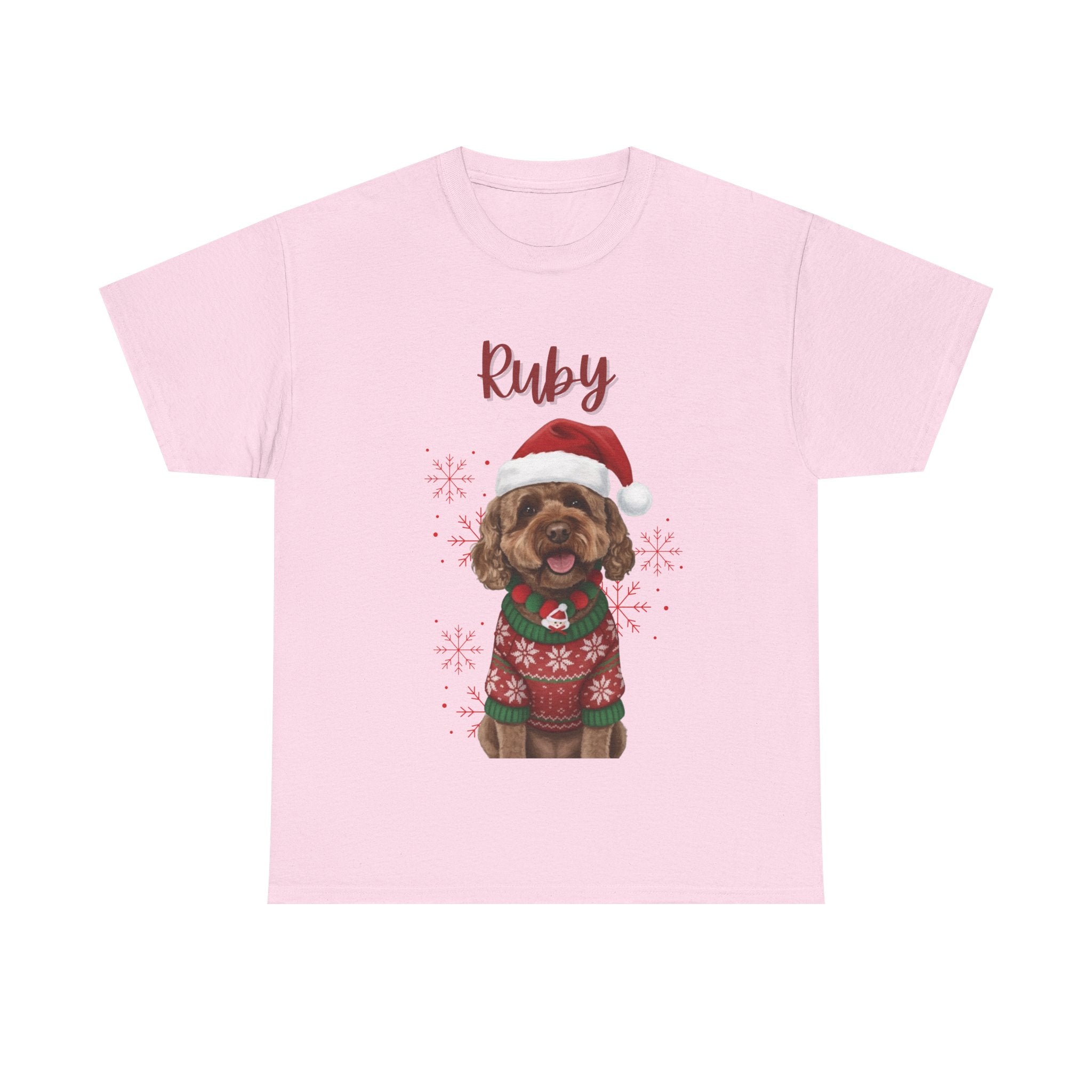 (Ruby) Whimsical Dog Portrait Tee Shirt