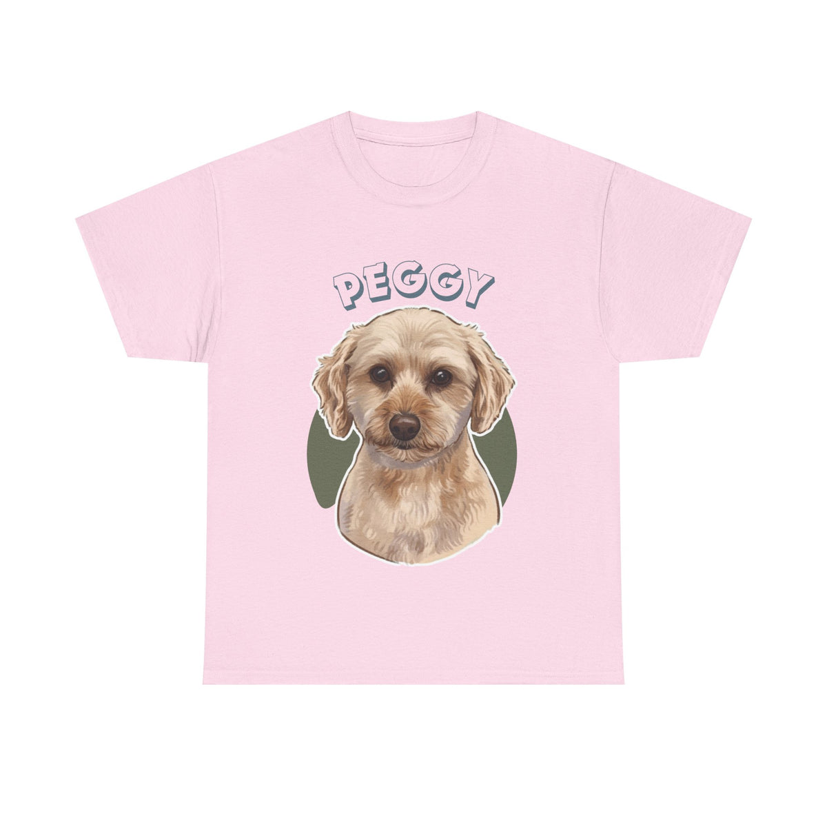 (Peggy) Whimsical Dog Portrait Tee Shirt