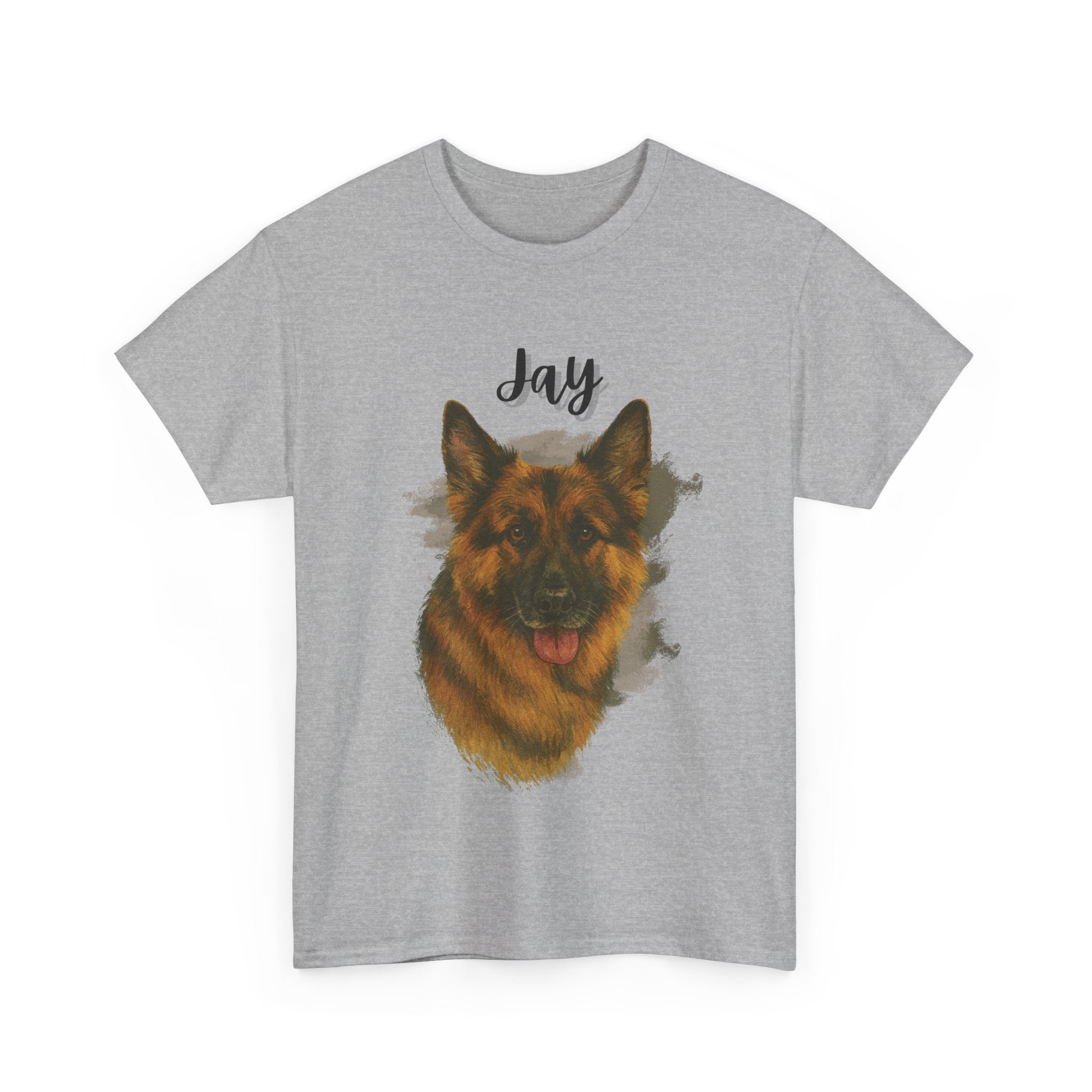 (Jay) Whimsical Dog Portrait Tee Shirt