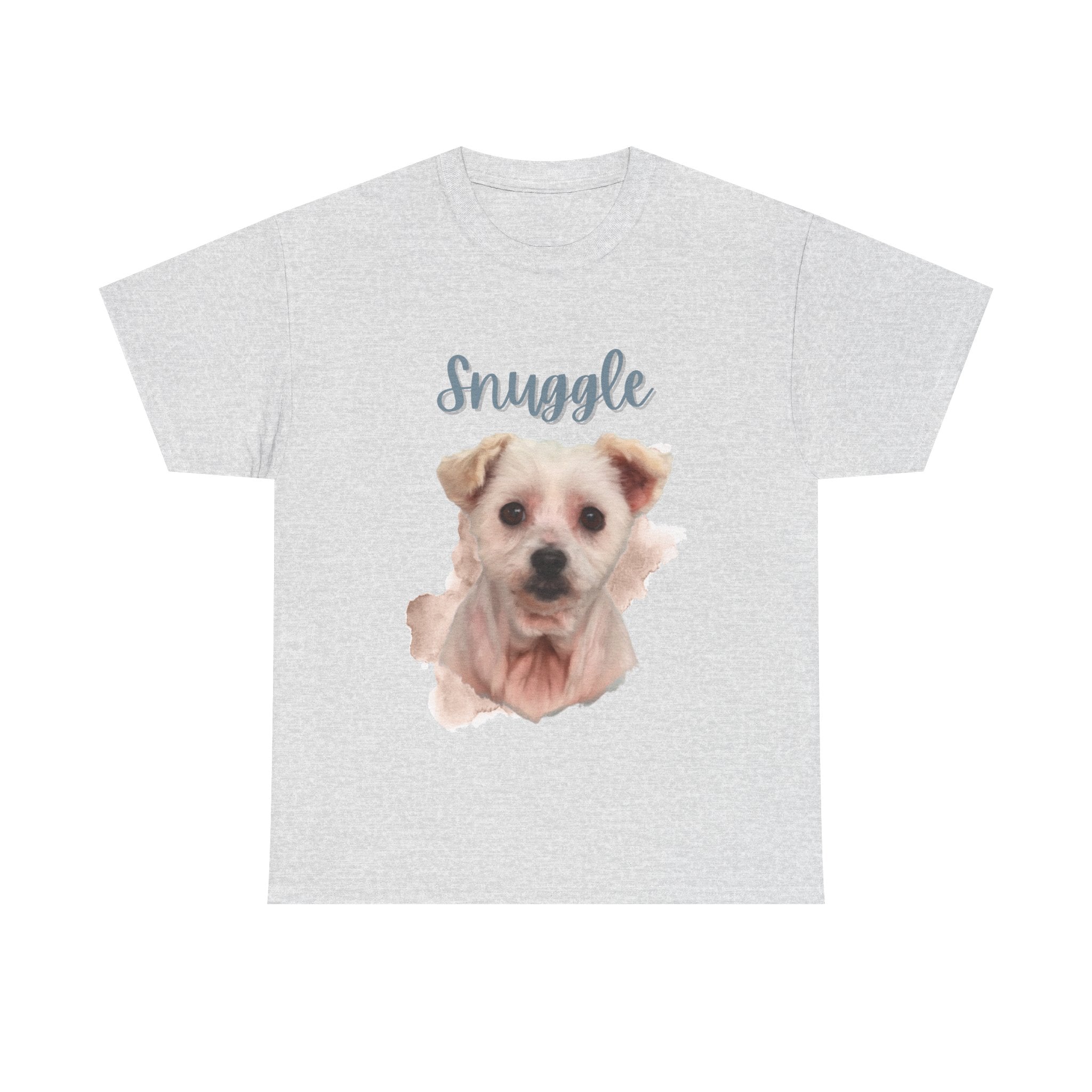 (Snuggle) Whimsical Dog Portrait Tee Shirt