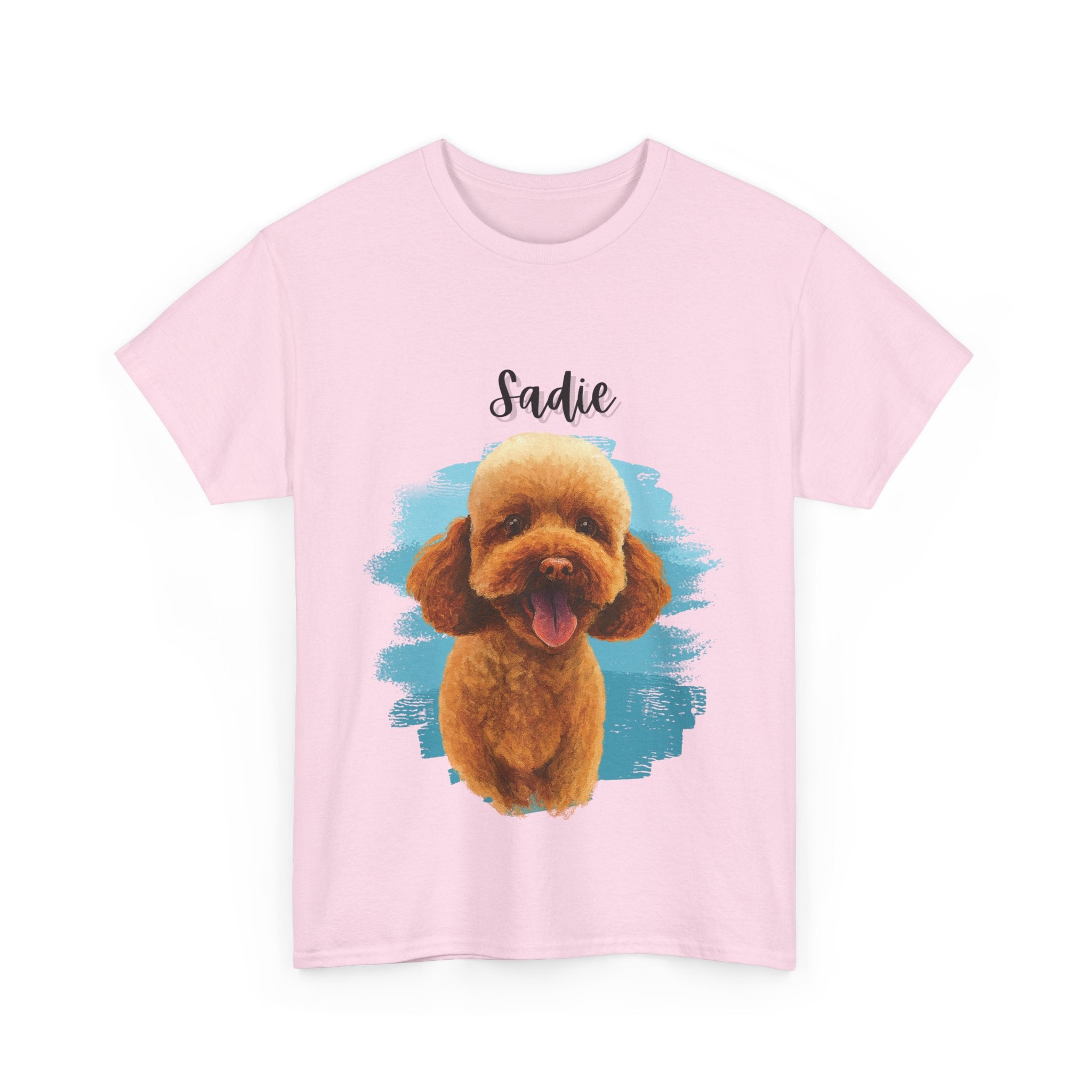 (Sadie) Whimsical Dog Portrait Tee Shirt