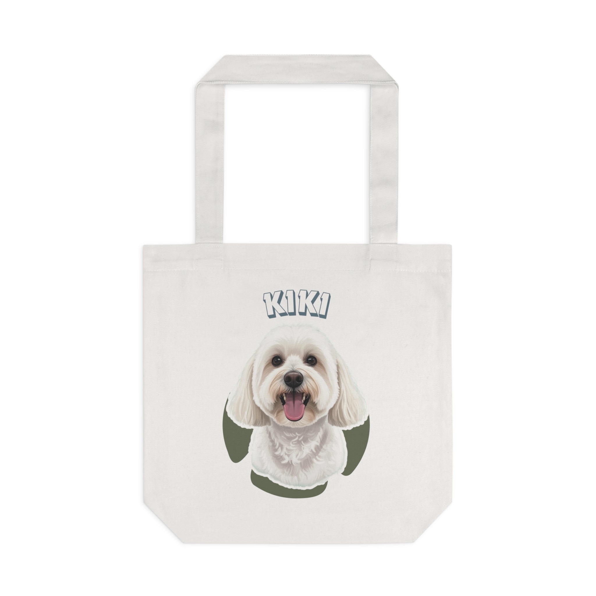 (Kiki) Personalized Dog Lover Tote Bag