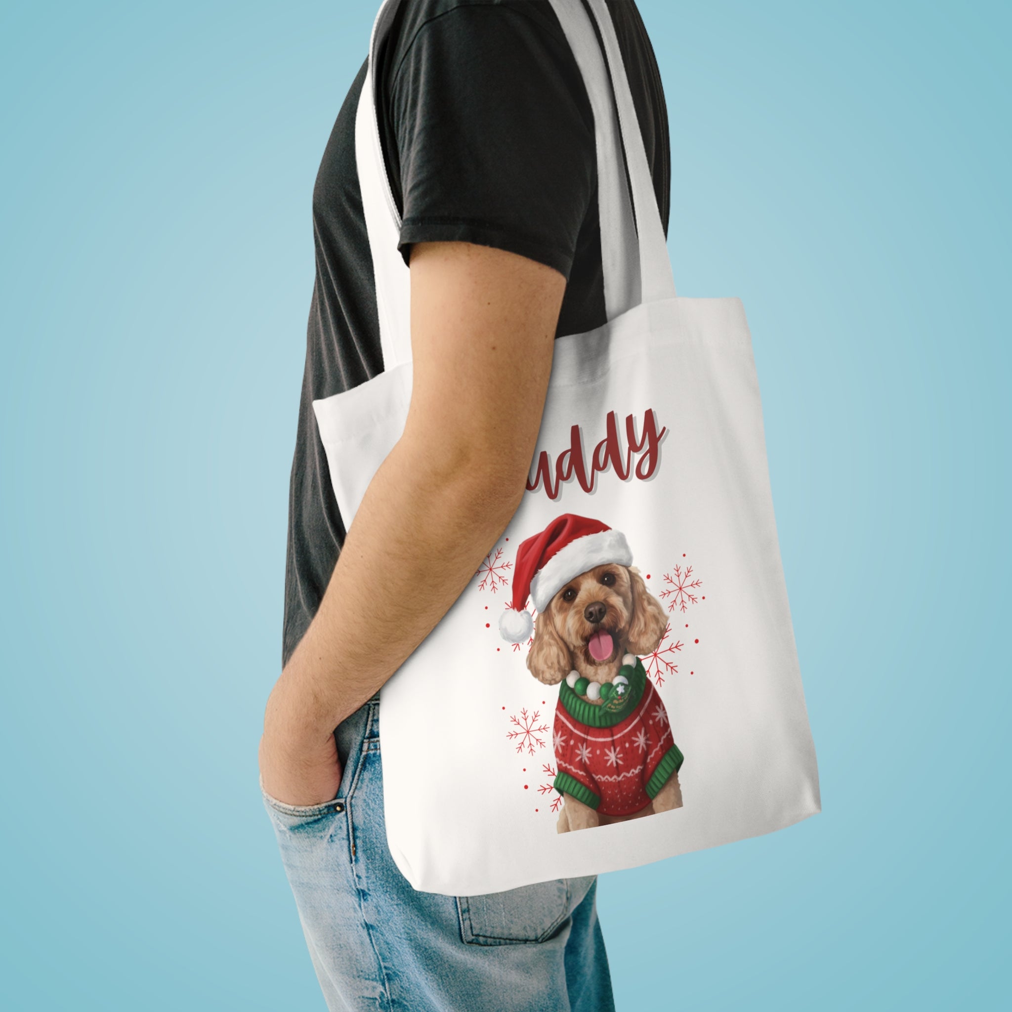 (Buddy) Personalized Dog Lover Tote Bag