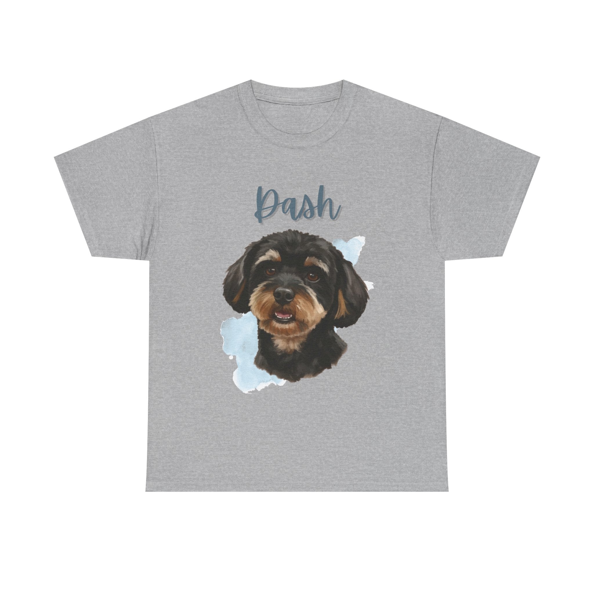 (Dash) Whimsical Dog Portrait Tee Shirt
