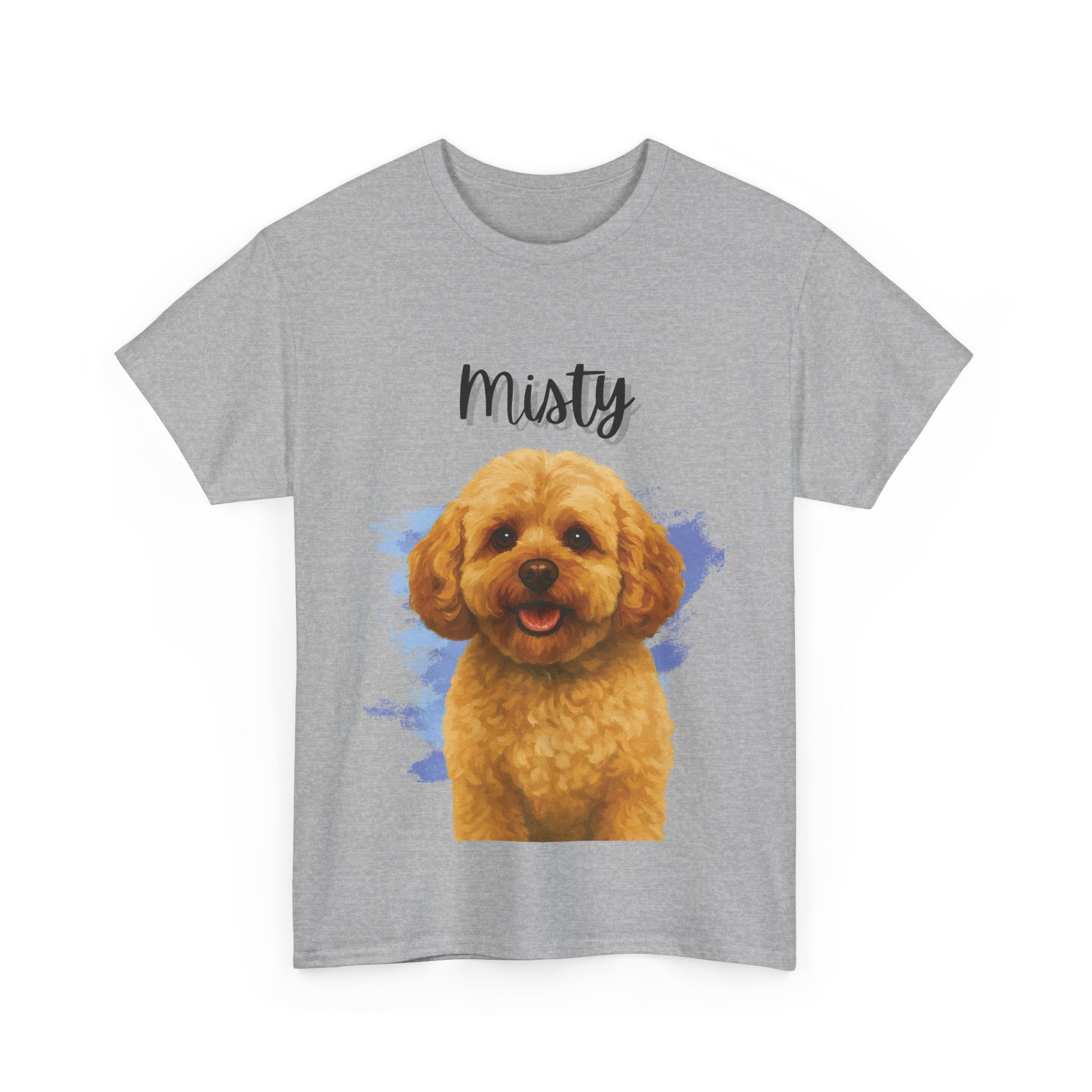 (Misty) Whimsical Dog Portrait Tee Shirt