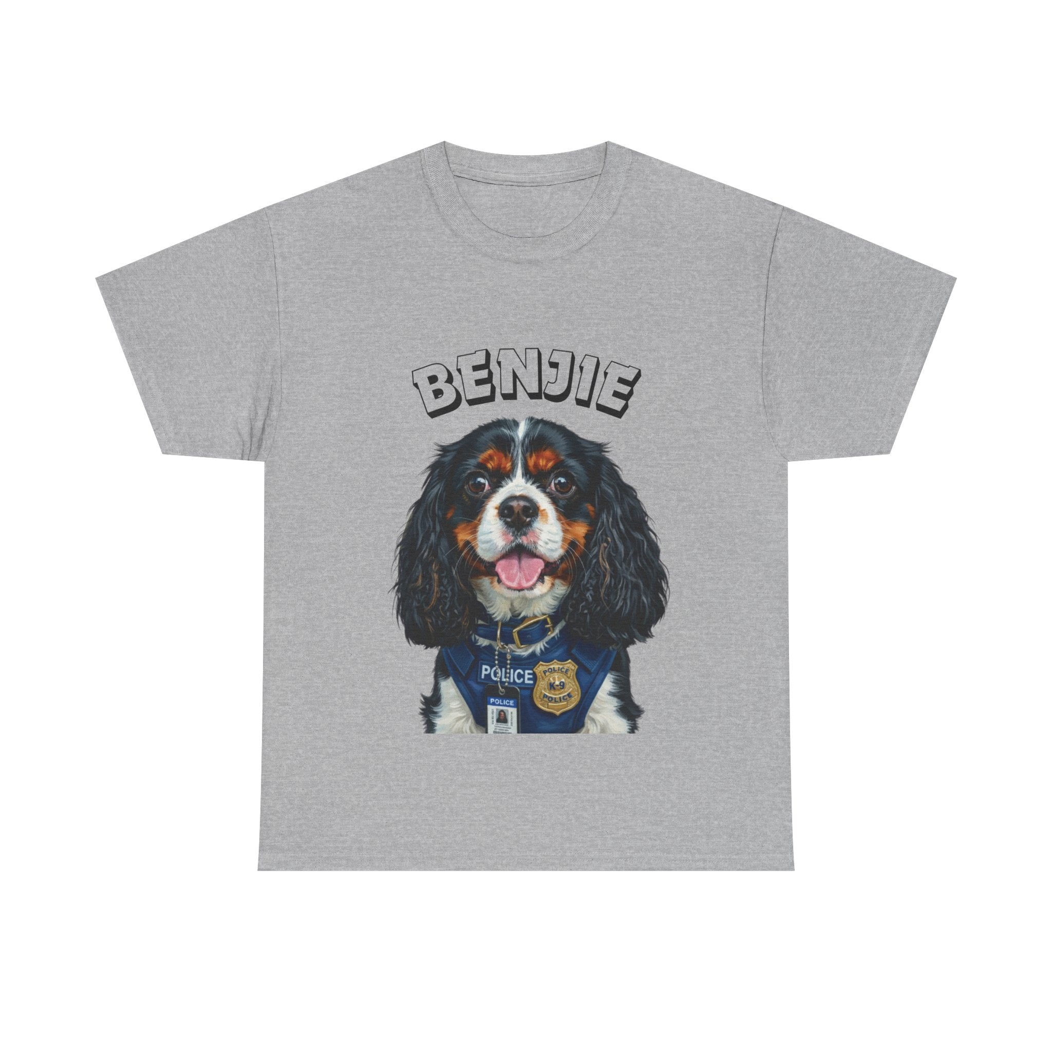 (Benjie) Whimsical Dog Portrait Tee Shirt