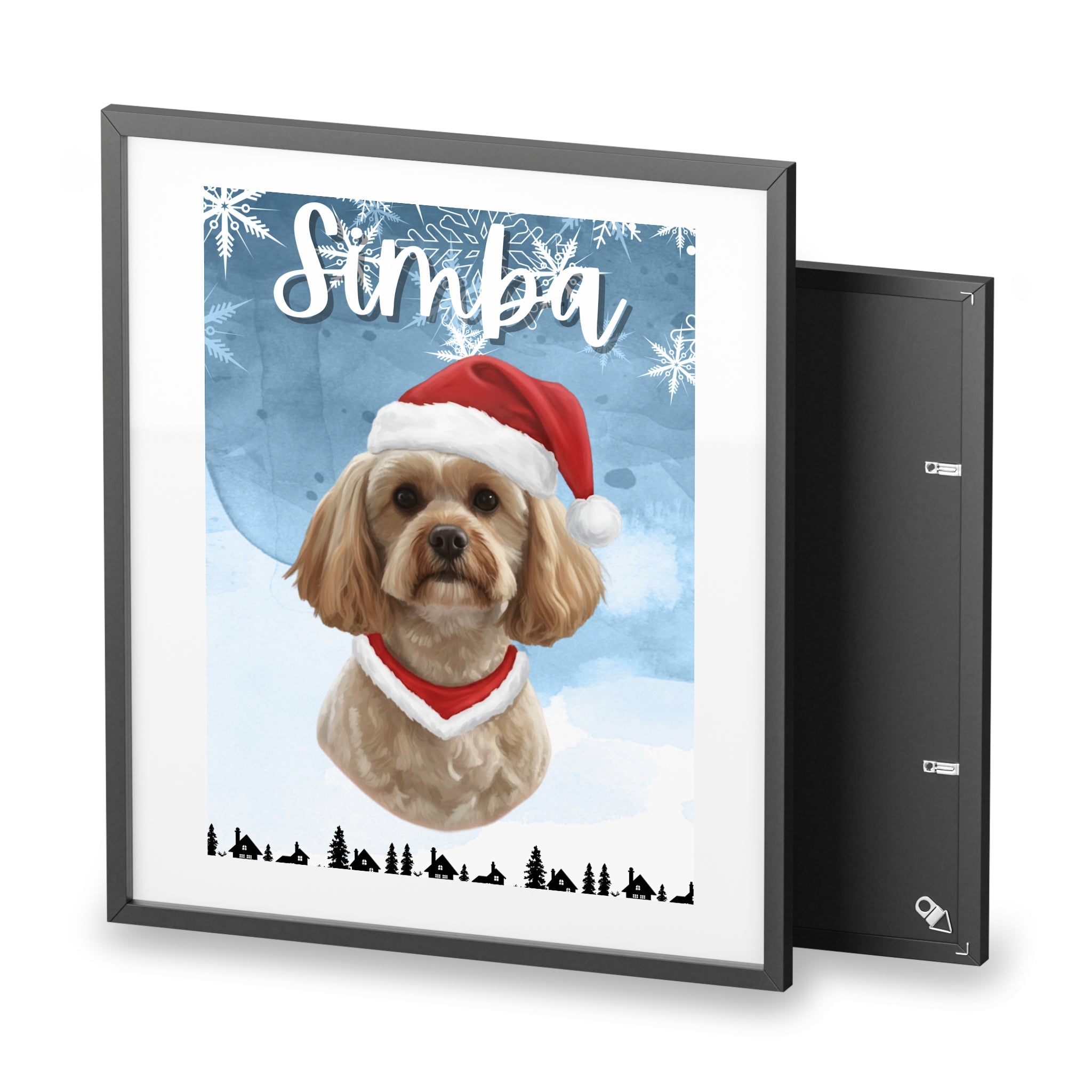 (Simba) Playful Dog Framed Poster