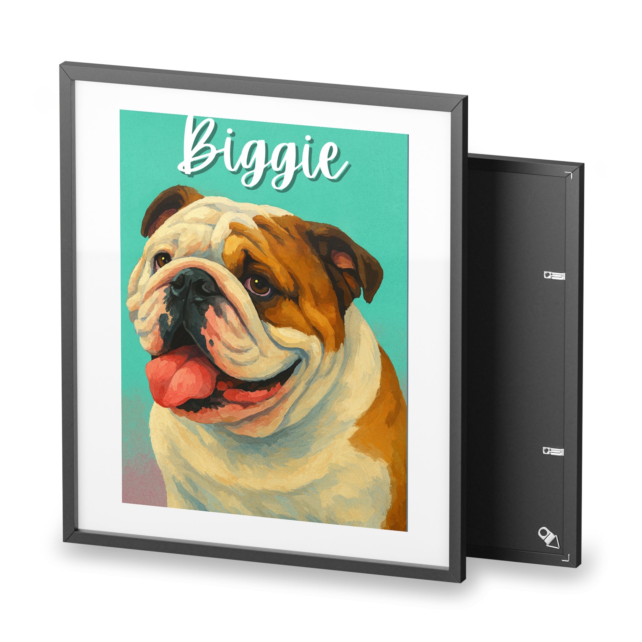 (Biggie) Playful Dog Framed Poster