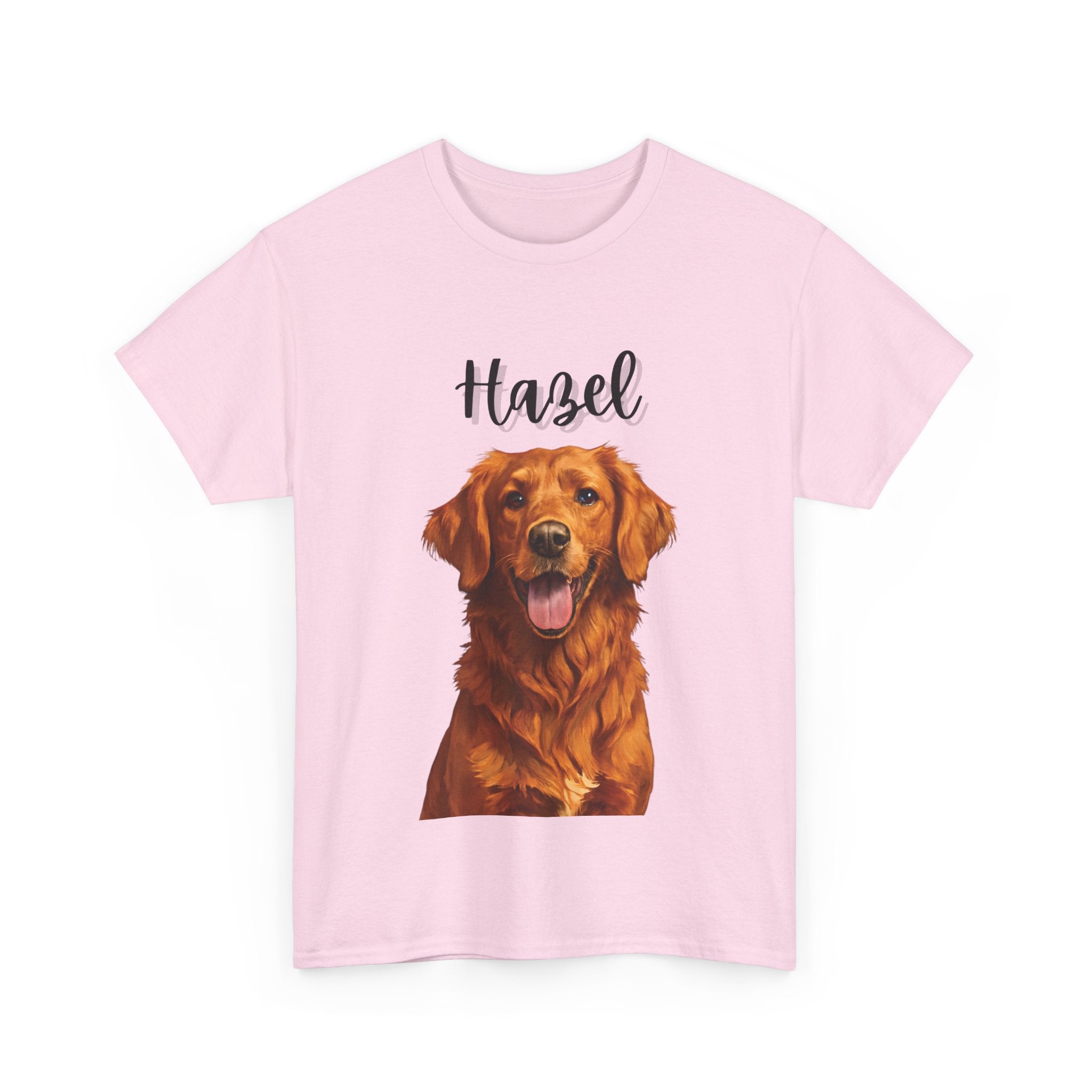 (Hazel) Whimsical Dog Portrait Tee Shirt