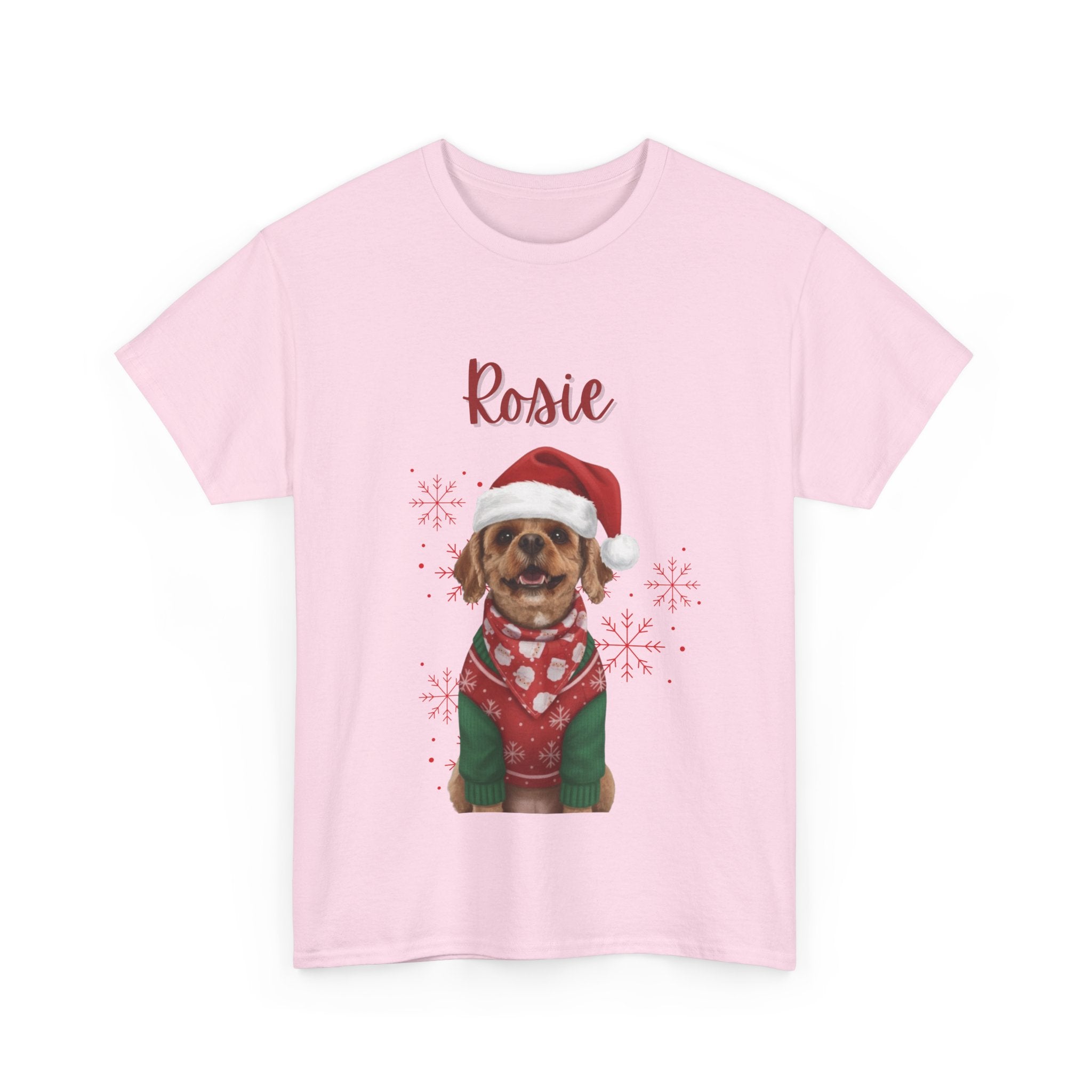 (Rosie) Whimsical Dog Portrait Tee Shirt