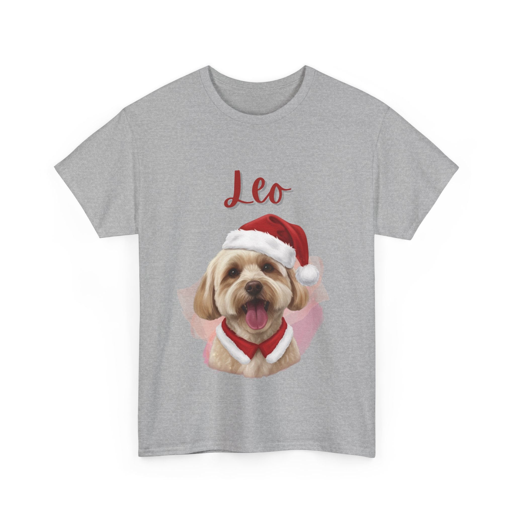 (Leo) Whimsical Dog Portrait Tee Shirt