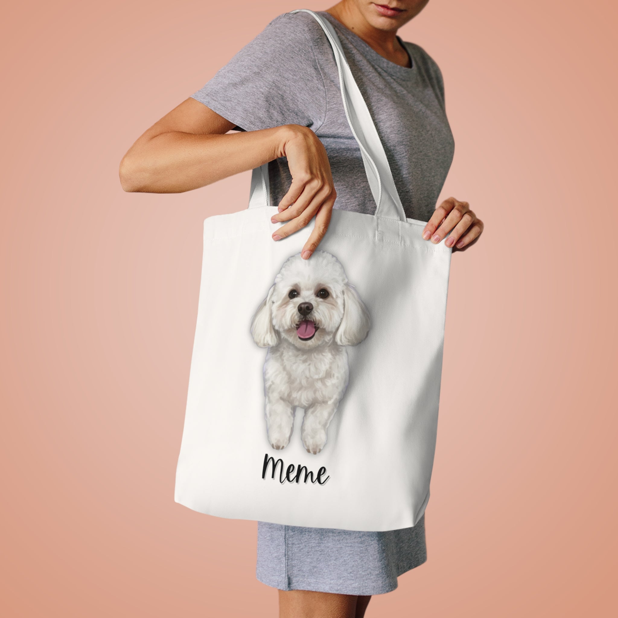 (Meme) Personalized Dog Lover Tote Bag