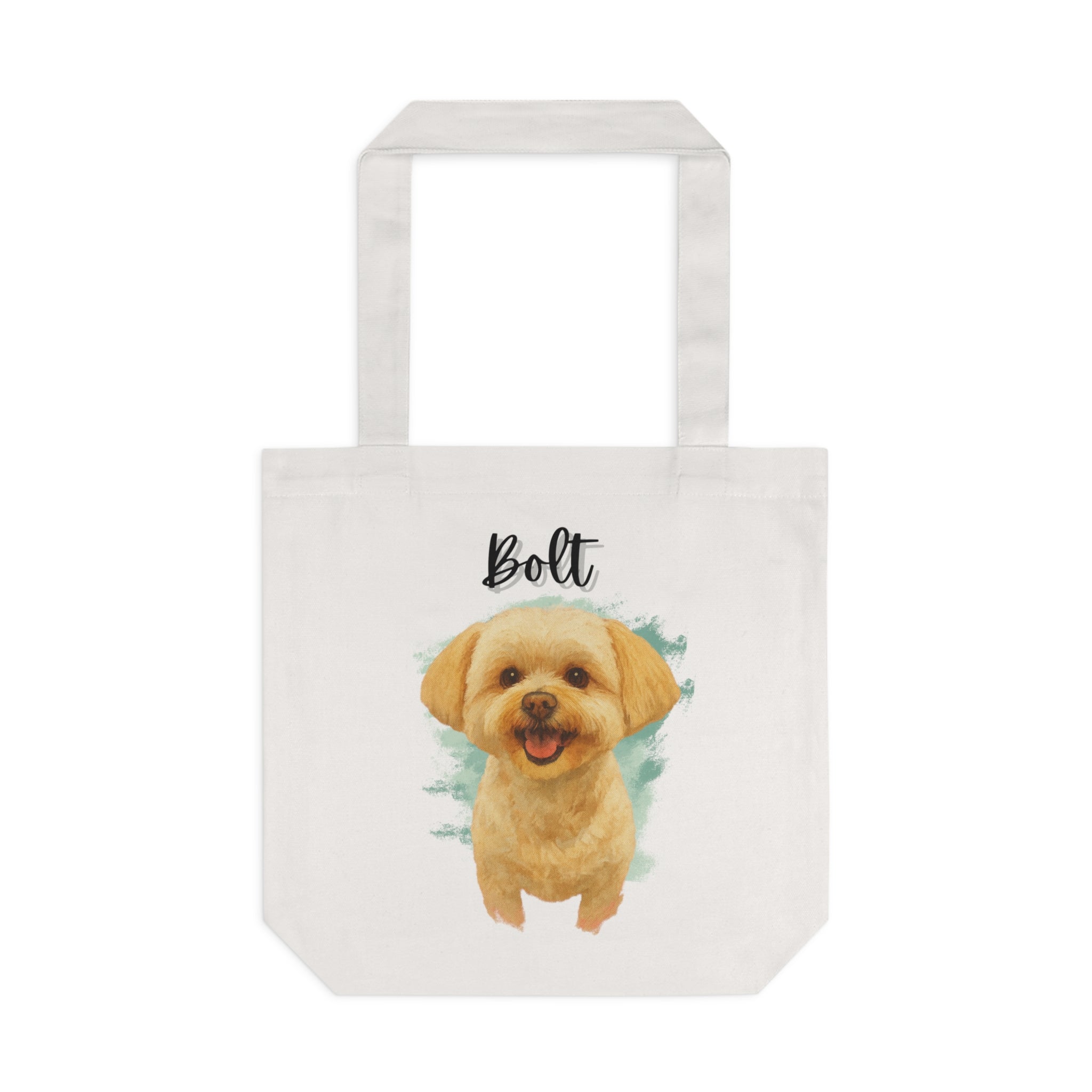 (Bolt) Personalized Dog Lover Tote Bag
