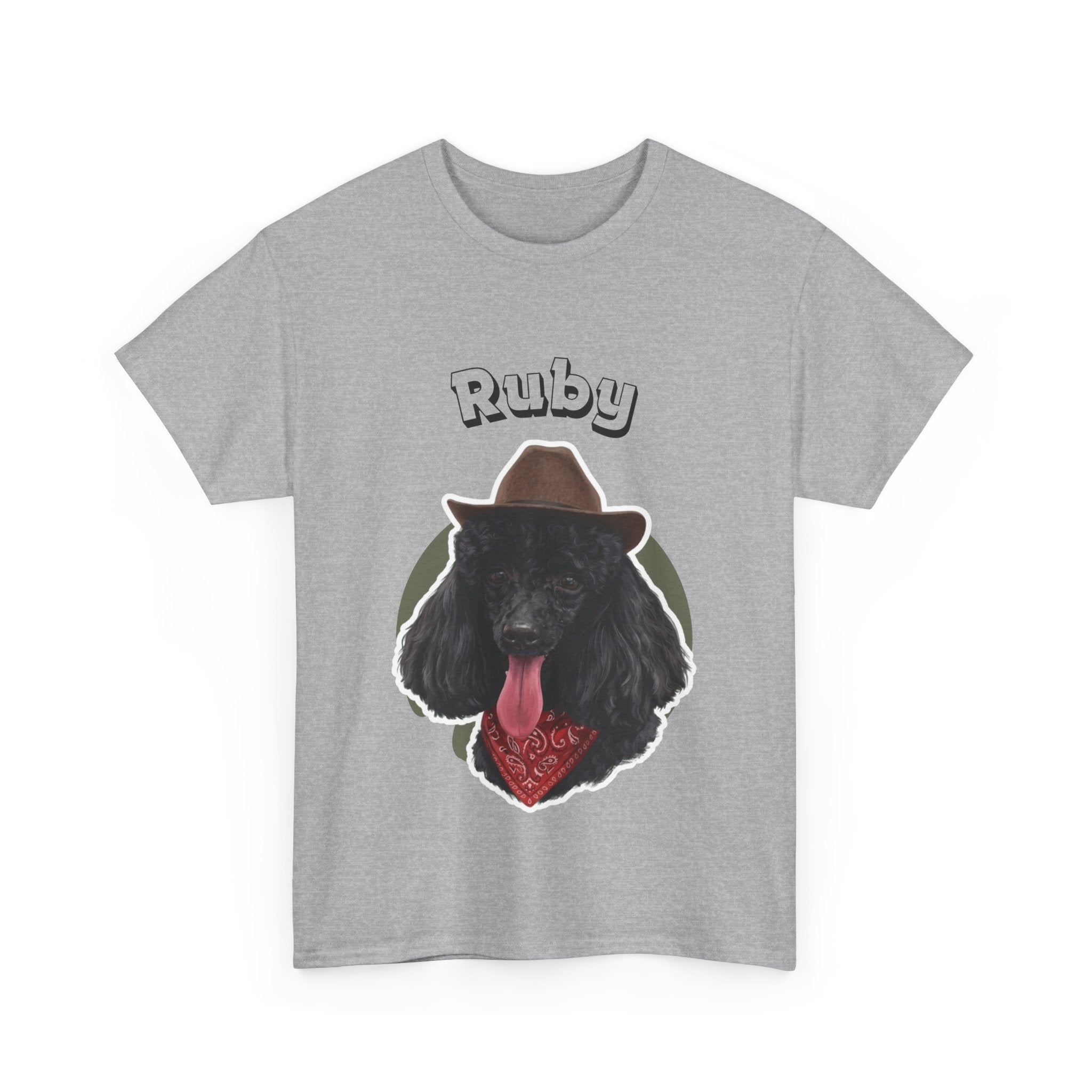 (Ruby) Whimsical Dog Portrait Tee Shirt