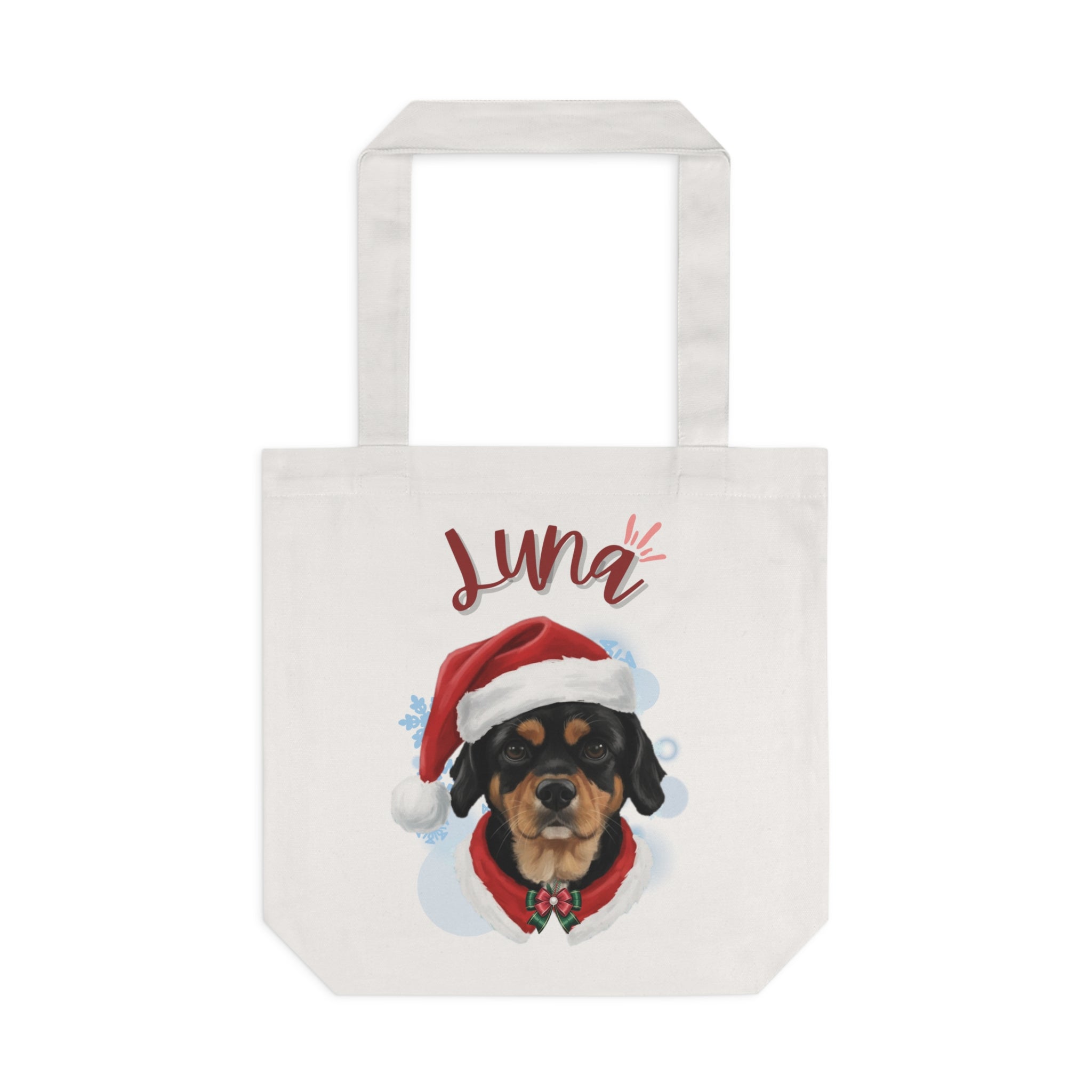 (Luna) Personalized Dog Lover Tote Bag