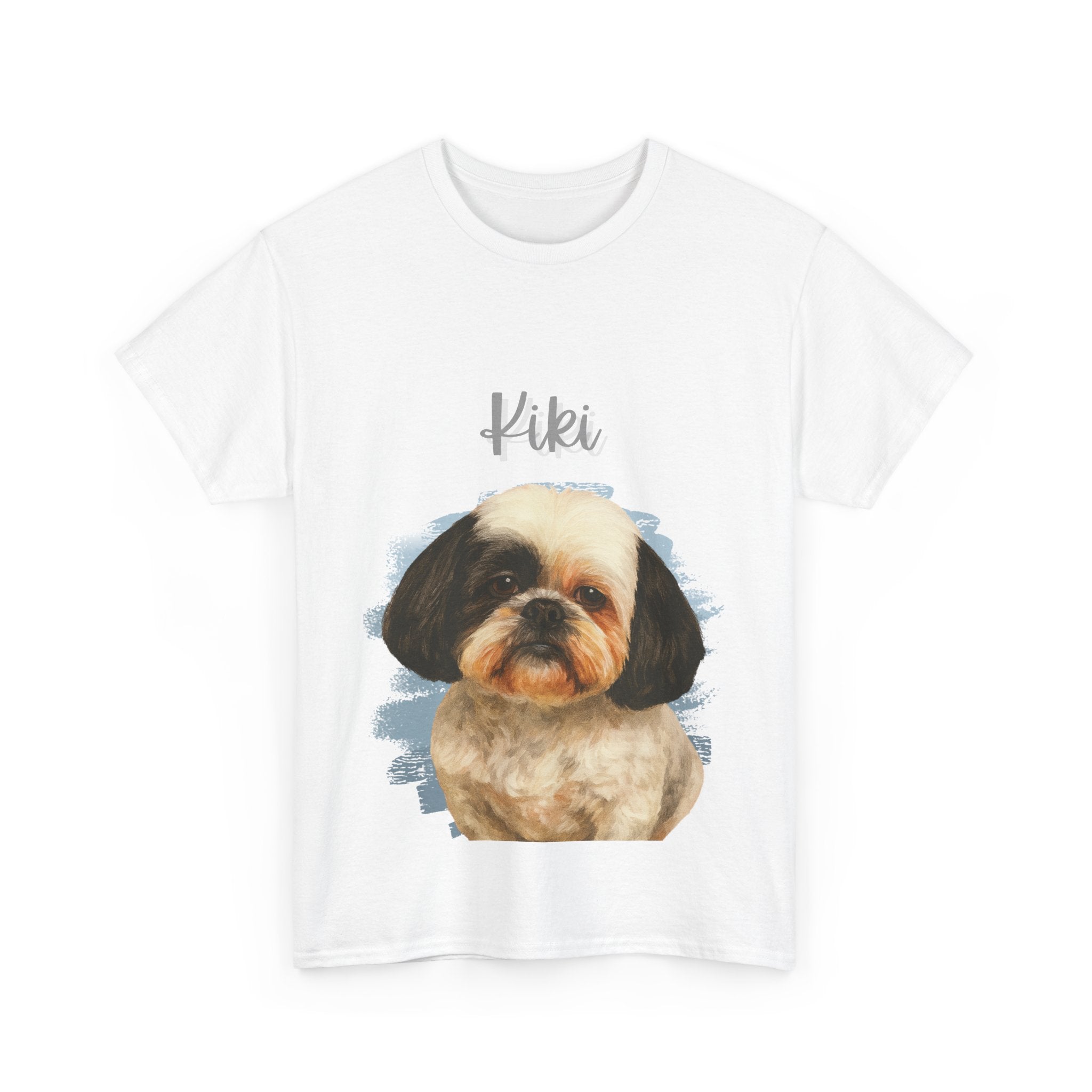 (Kiki) Whimsical Dog Portrait Tee Shirt