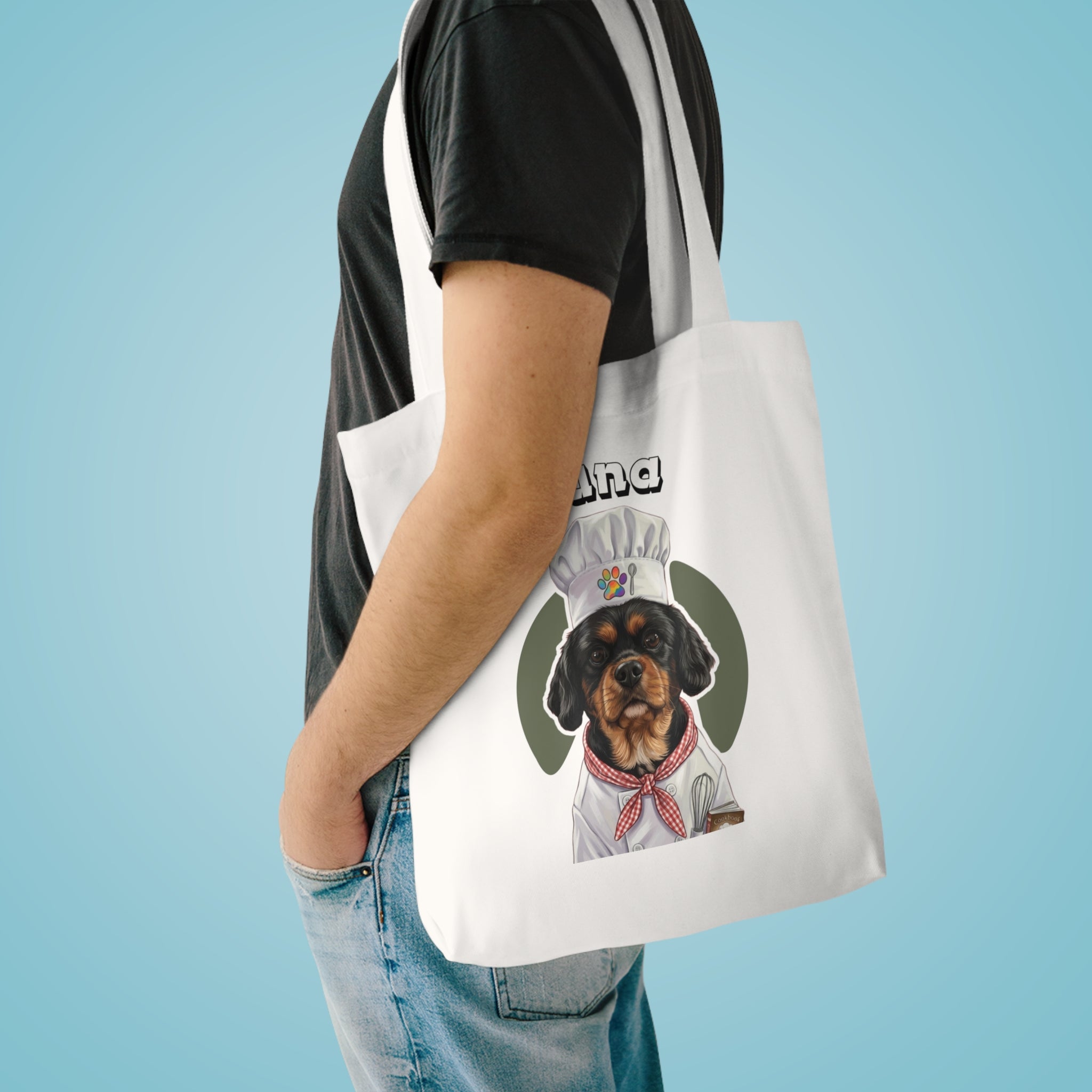 (Luna) Personalized Dog Lover Tote Bag