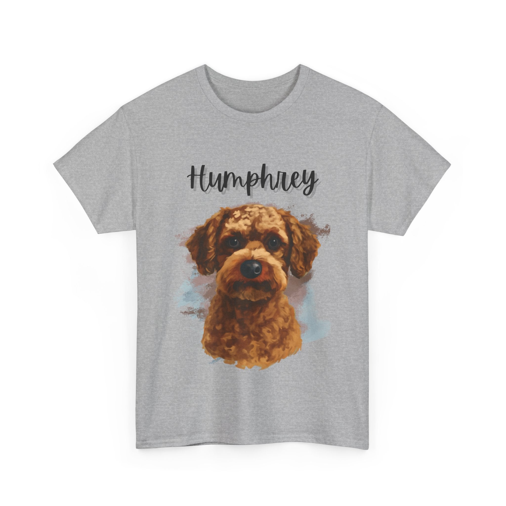 (Humphrey) Whimsical Dog Portrait Tee Shirt