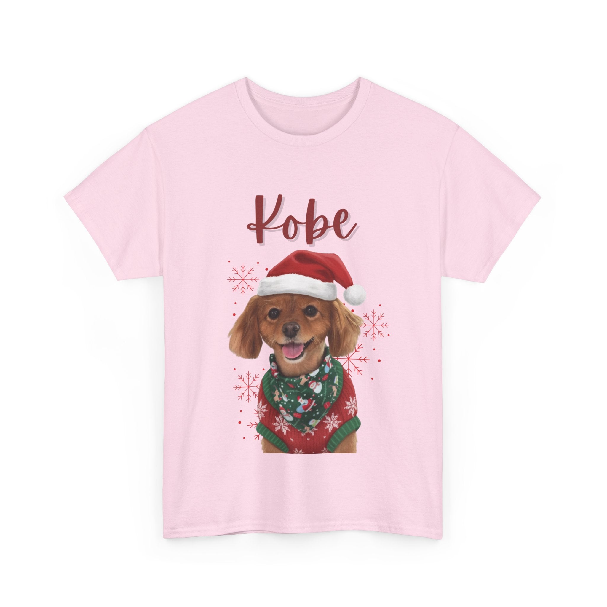 (Kobe) Whimsical Dog Portrait Tee Shirt