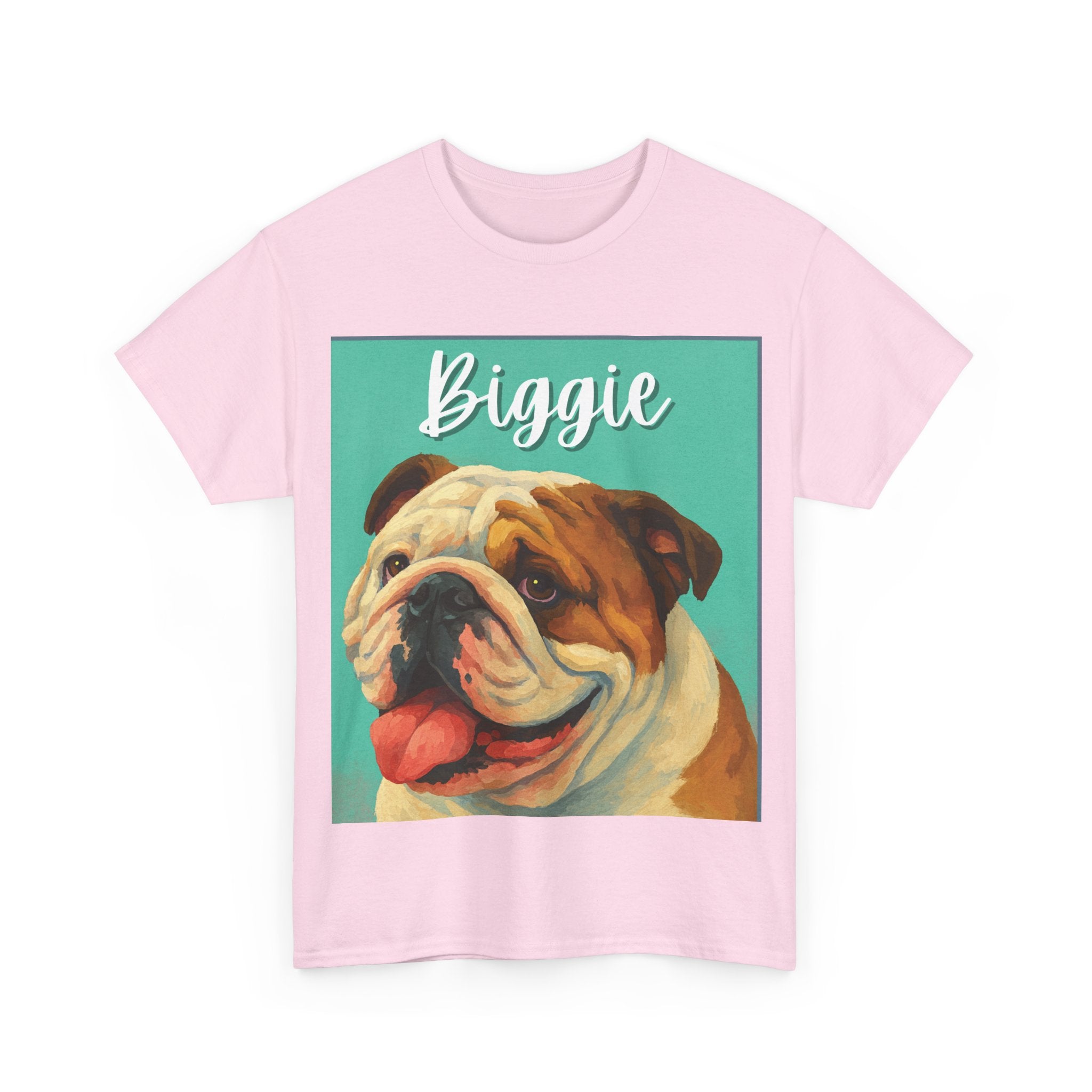(Biggie) Whimsical Dog Portrait Tee Shirt
