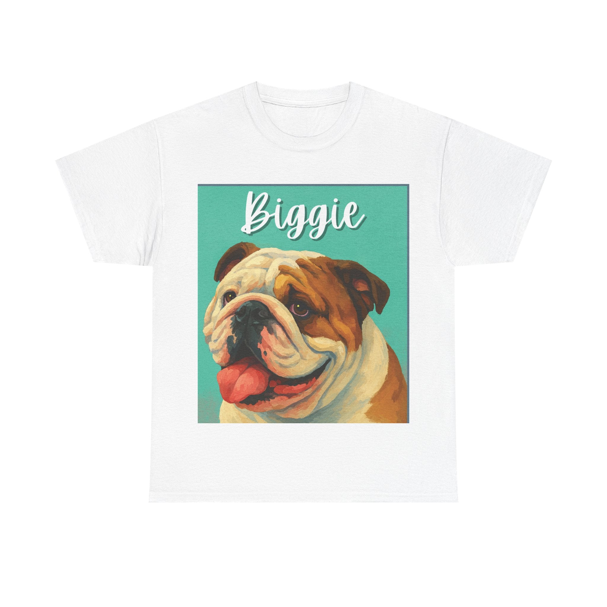 (Biggie) Whimsical Dog Portrait Tee Shirt